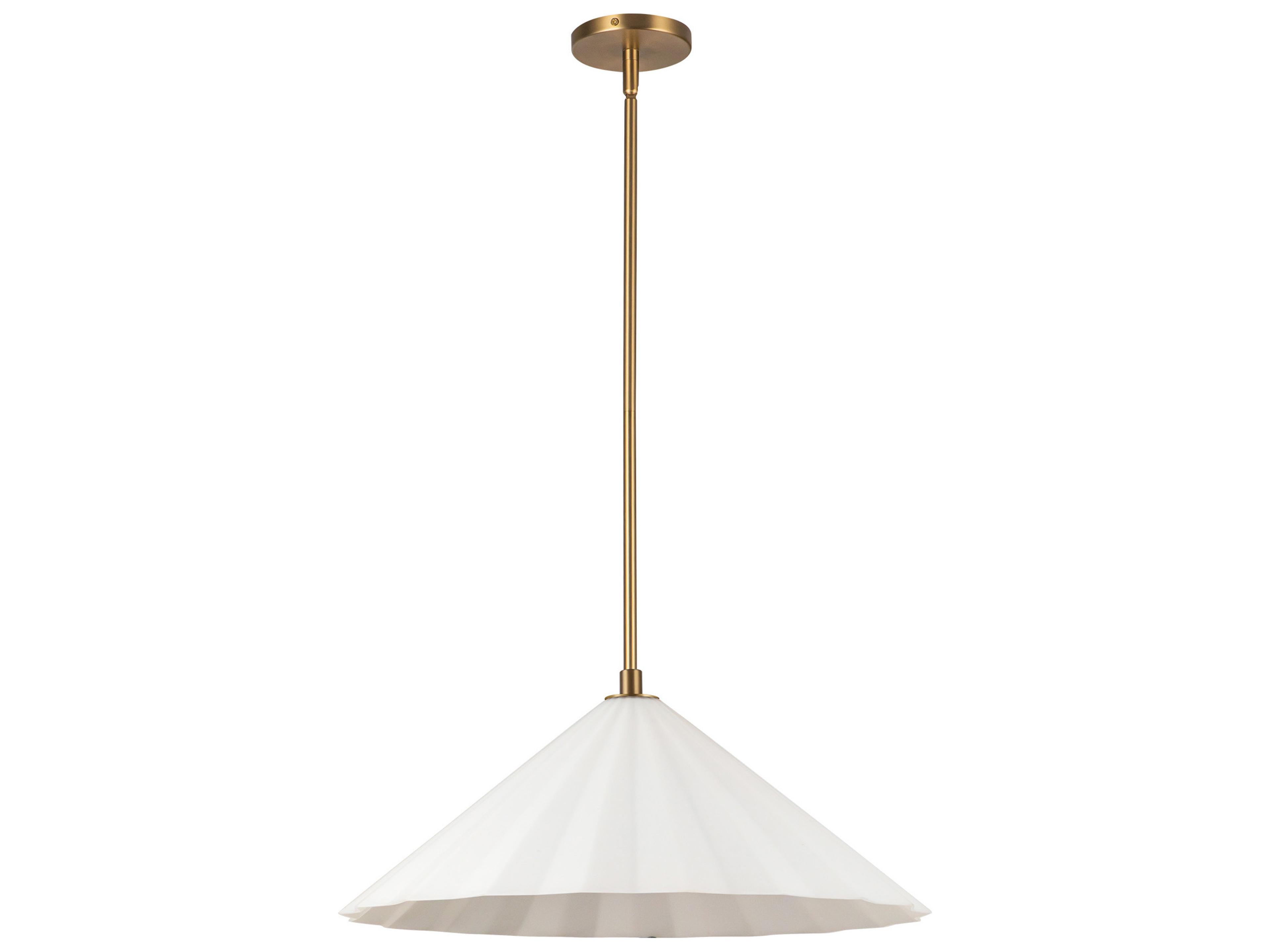 Alora Mood Serena 1-Light Aged Gold Pendant