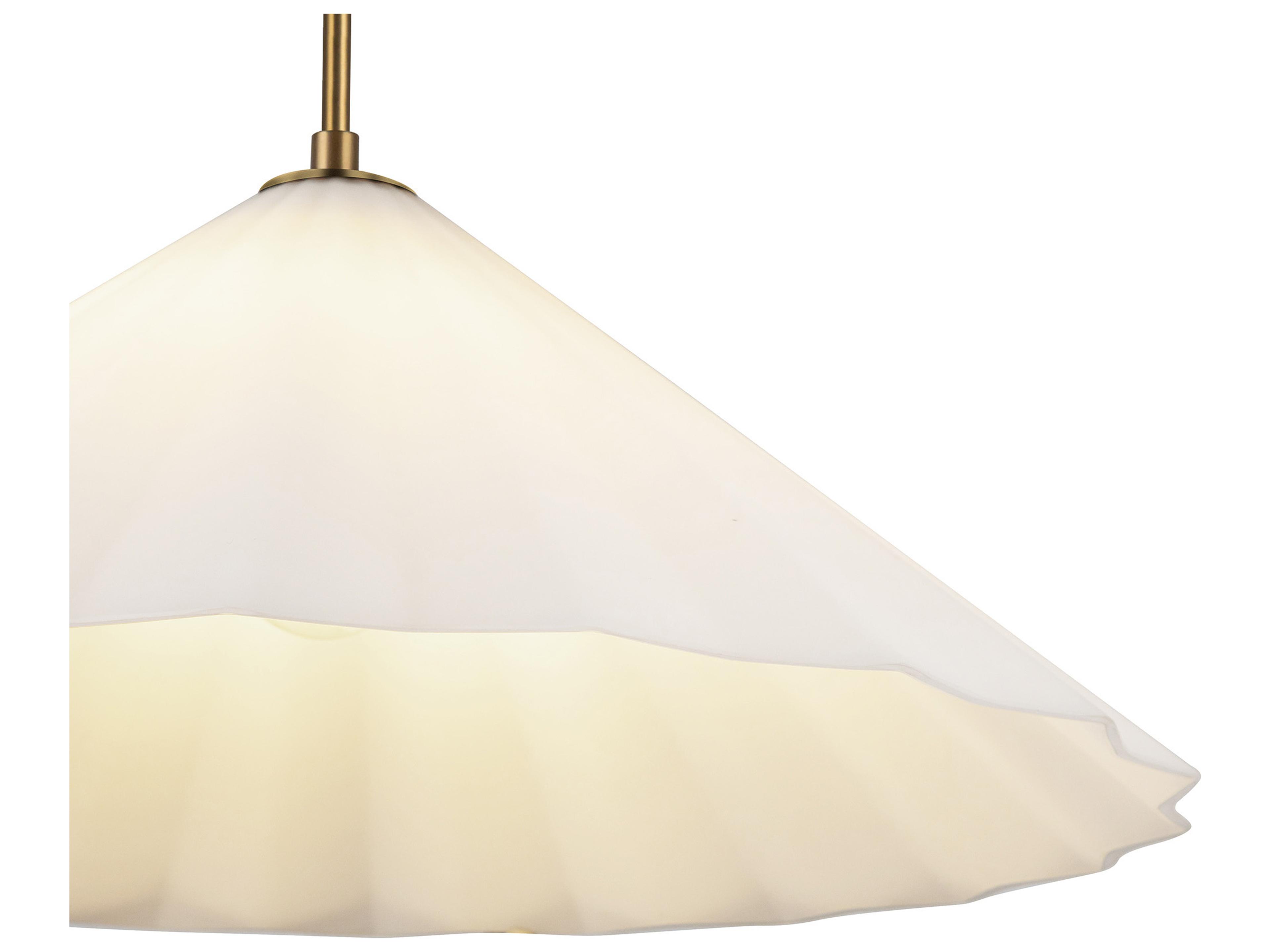 Alora Mood Serena 1-Light Aged Gold Pendant