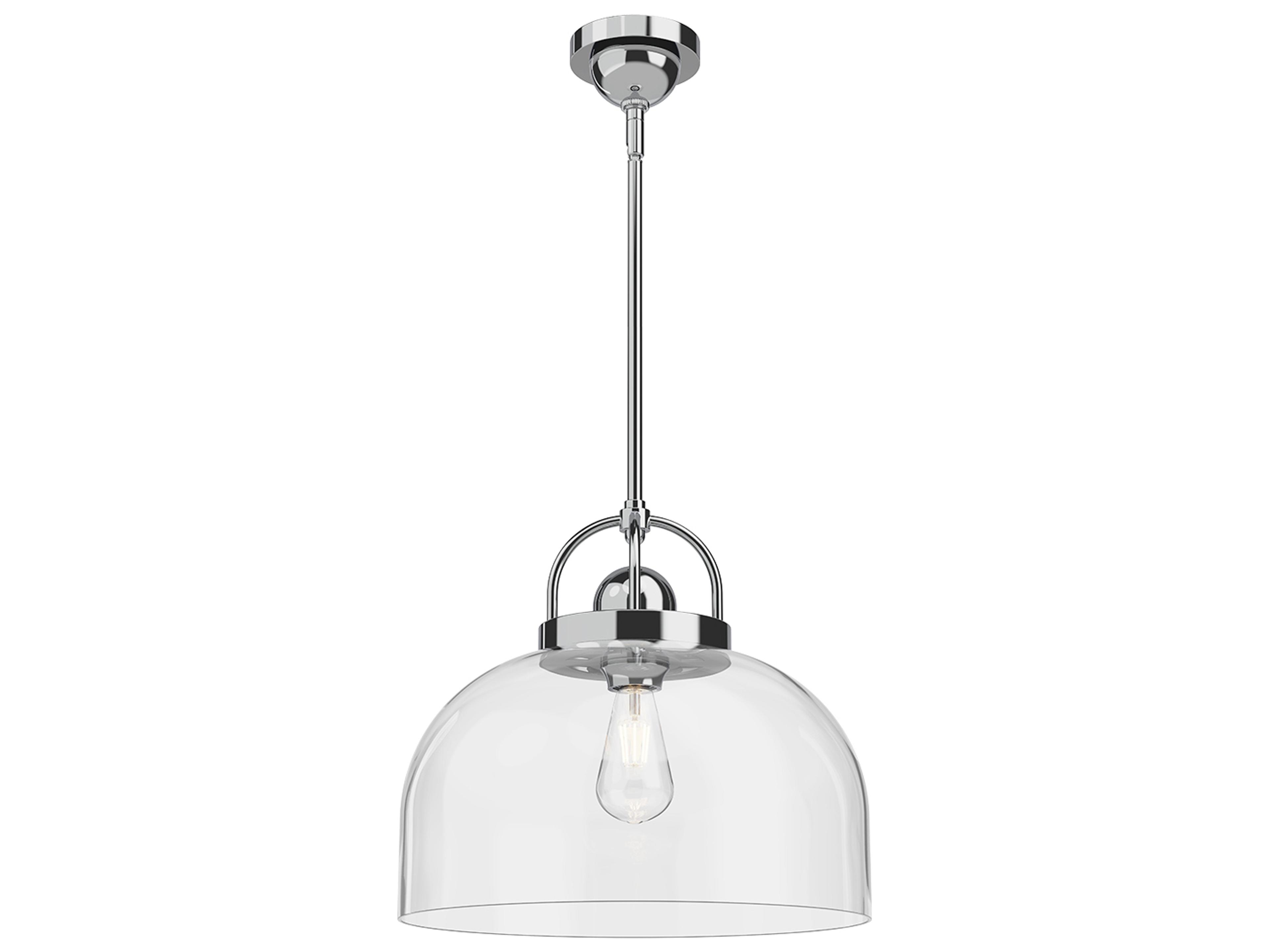 Lancaster Pendant Light a Modern Chrome Fixture