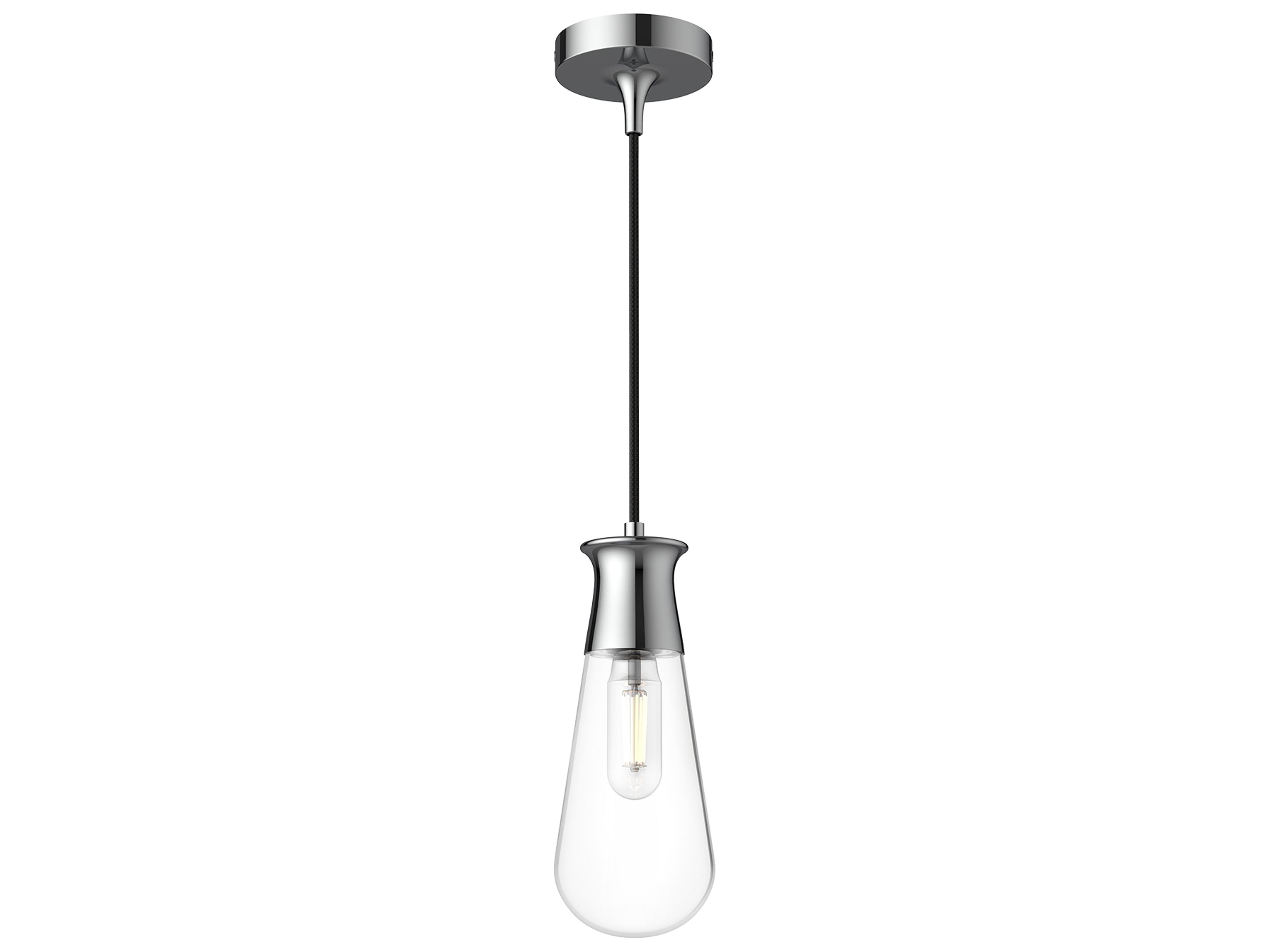 Marcel Mini Pendant Light in Chrome with Clear Glass