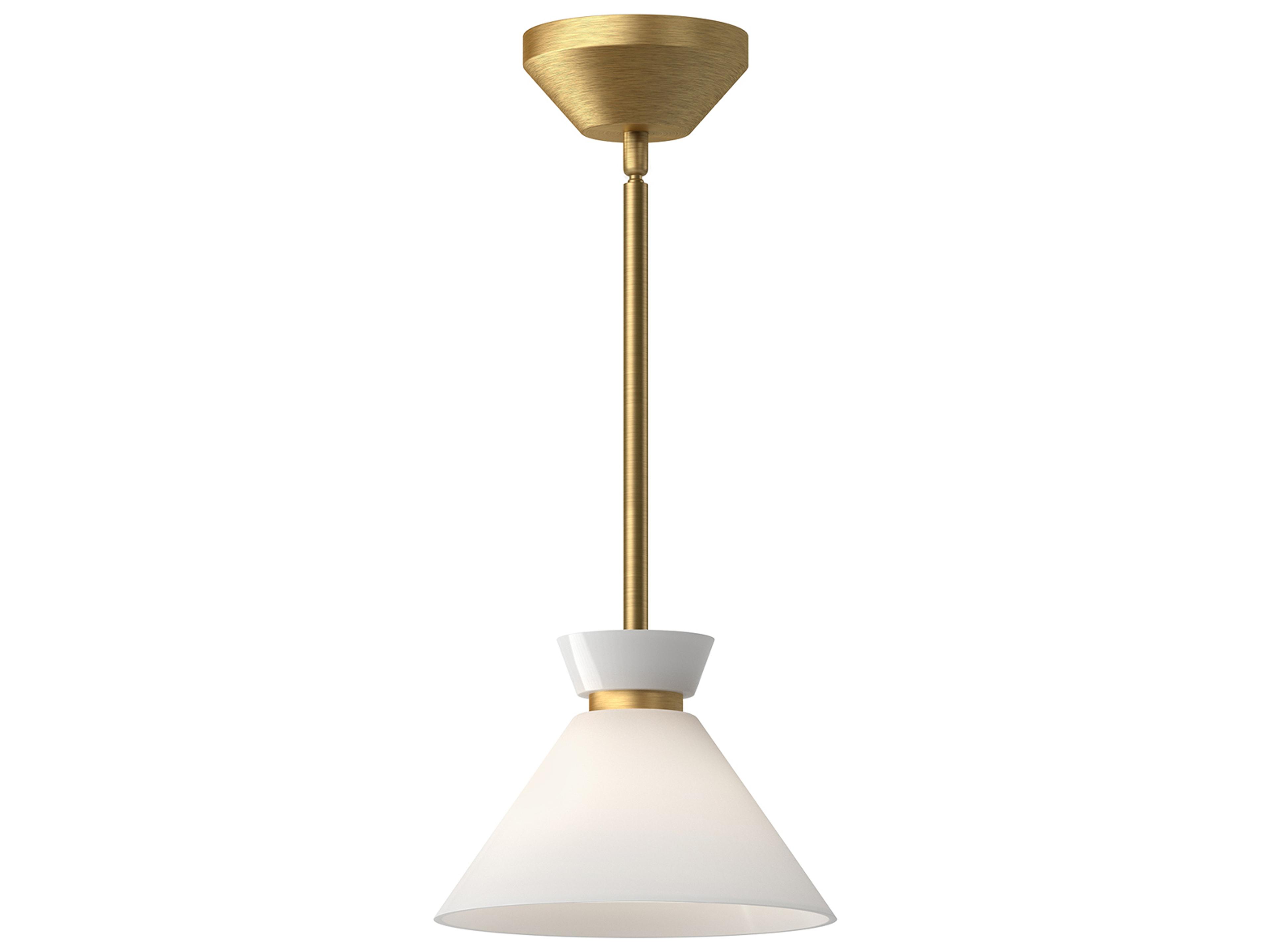 Halston Pendant Light Brushed Gold Modern
