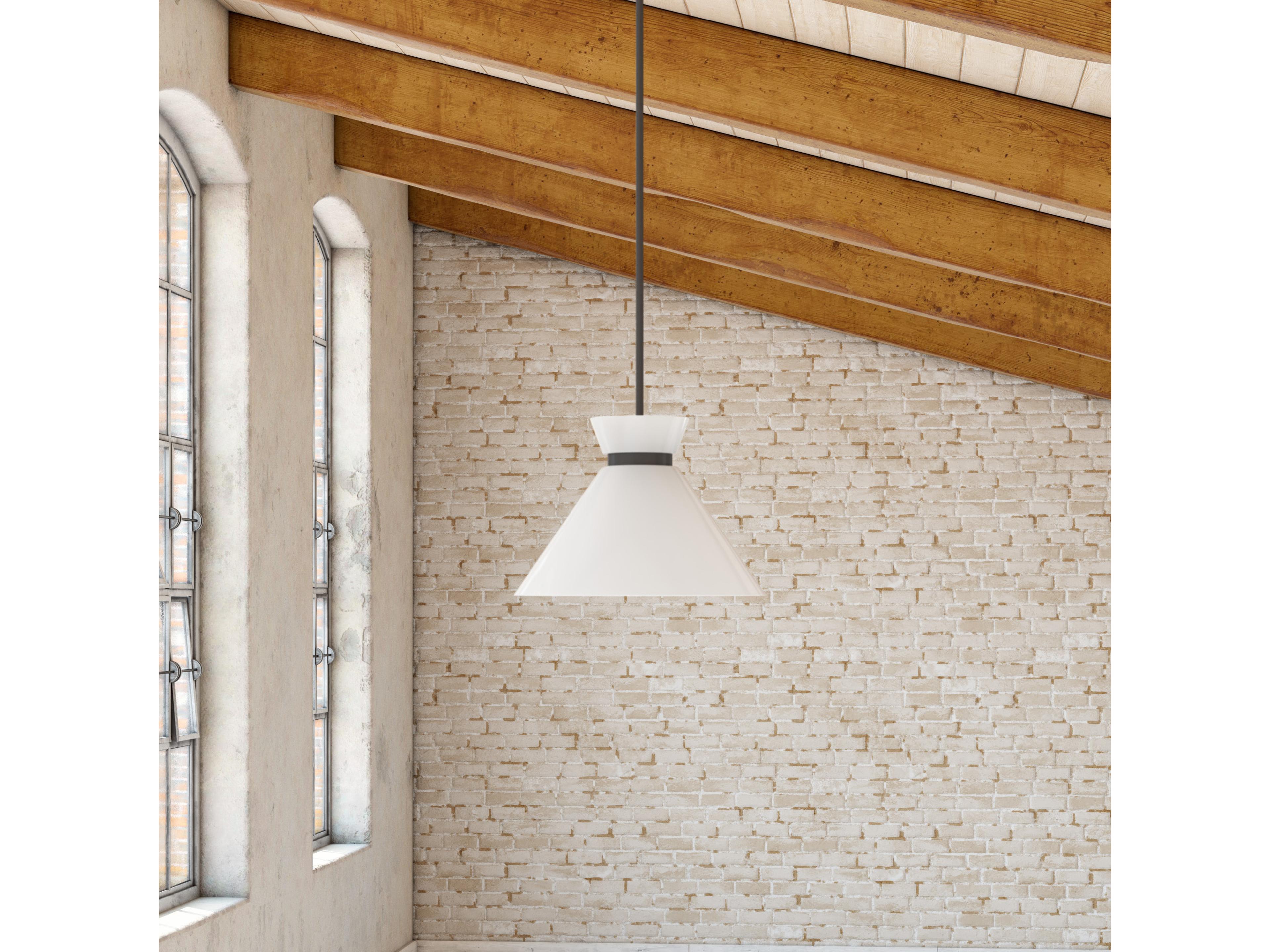 Alora Mood Halston 1-Light Matte Black Mini Pendant