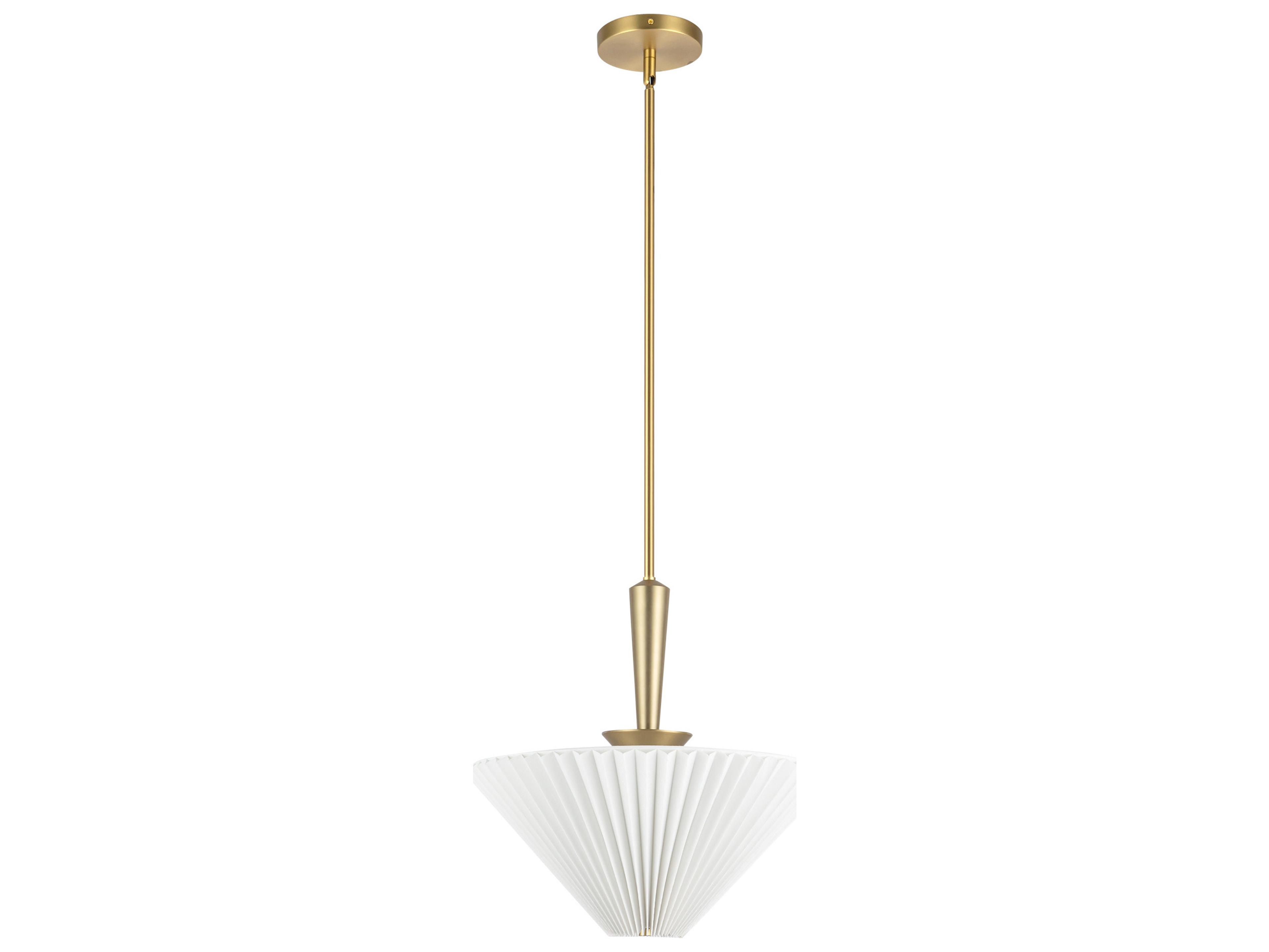 Alora Mood Bridgette 1-Light Brushed Gold Pendant