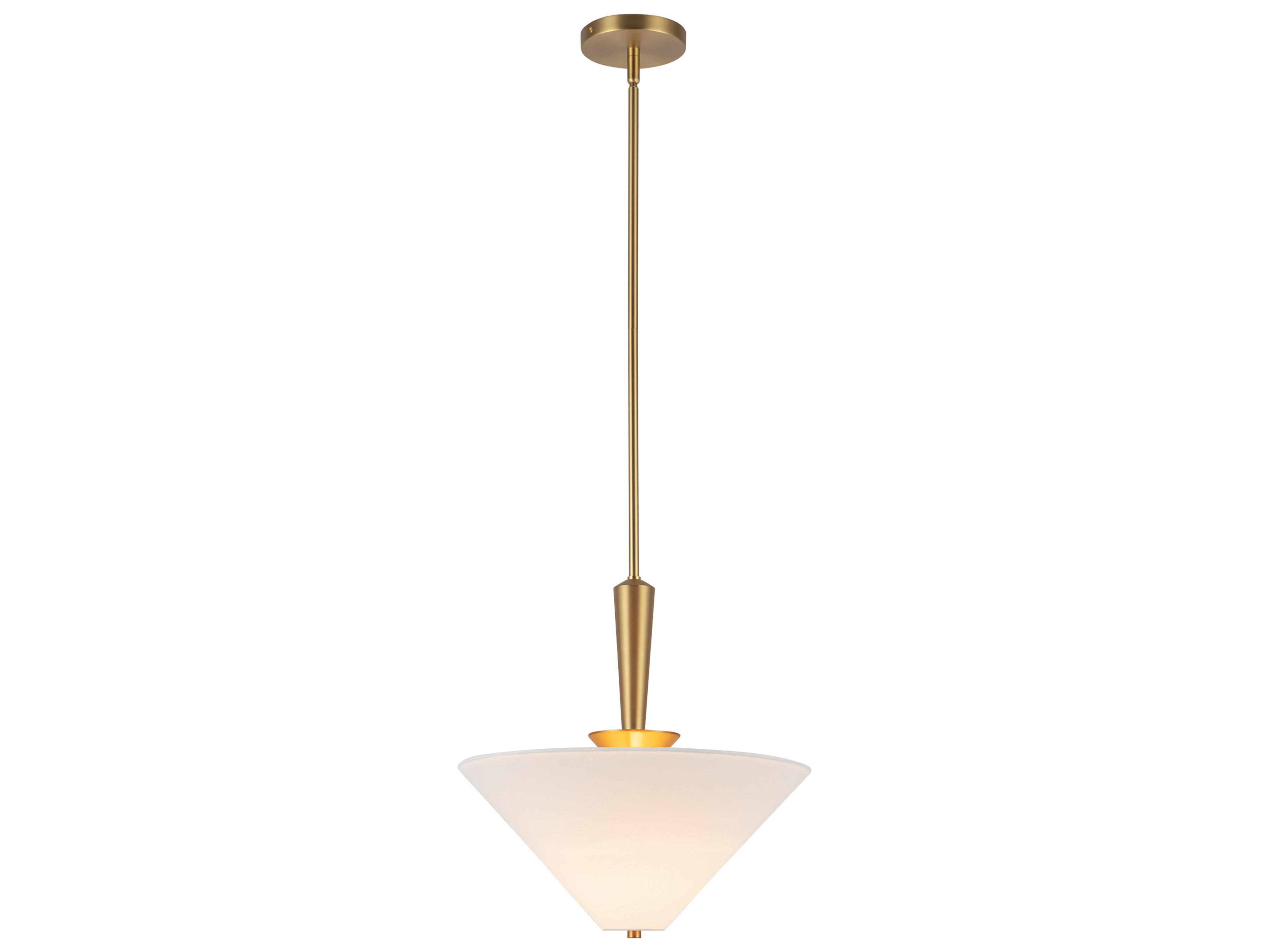Alora Mood Bridgette 1-Light Brushed Gold Pendant