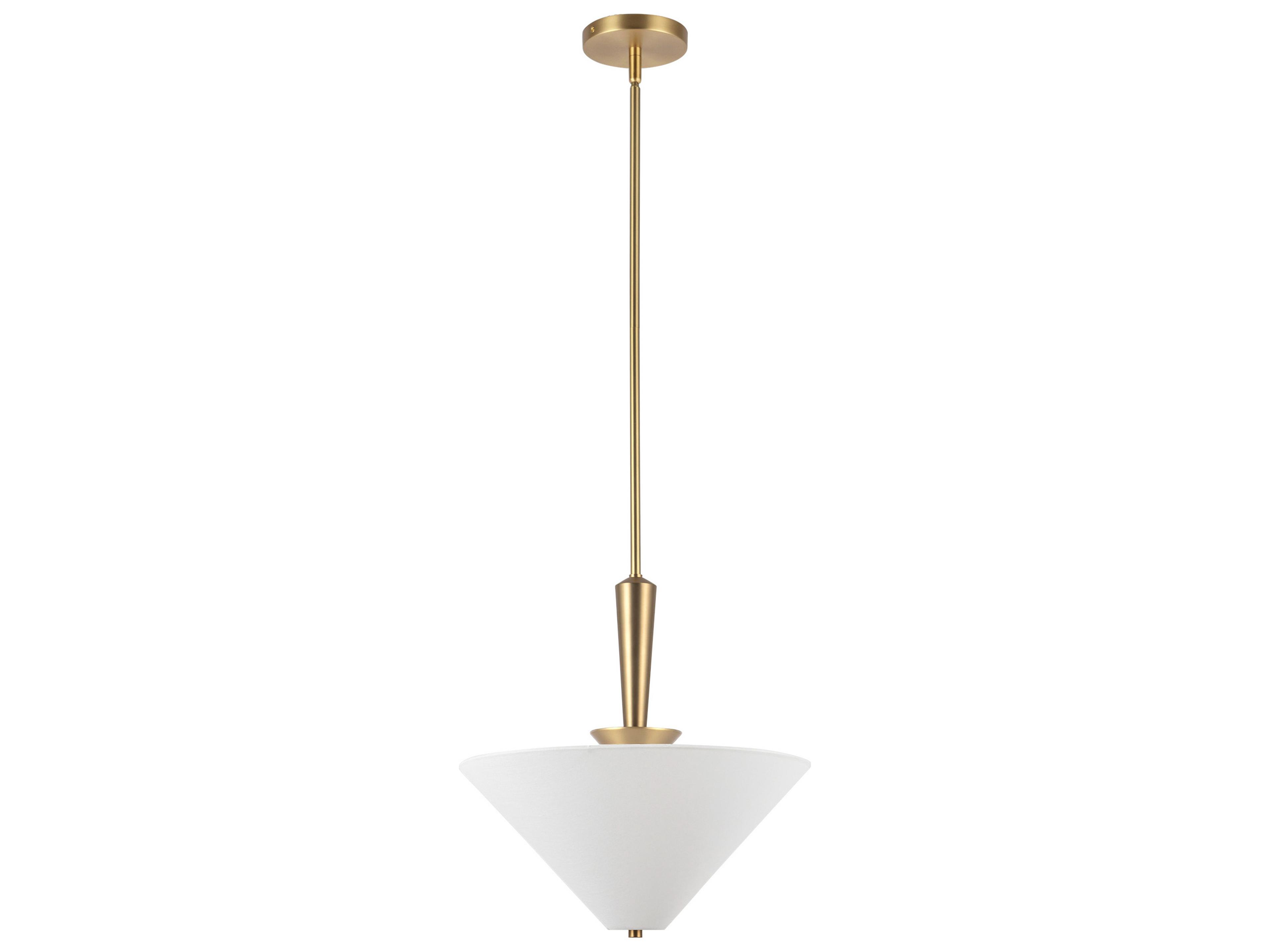 Alora Mood Bridgette 1-Light Brushed Gold Pendant