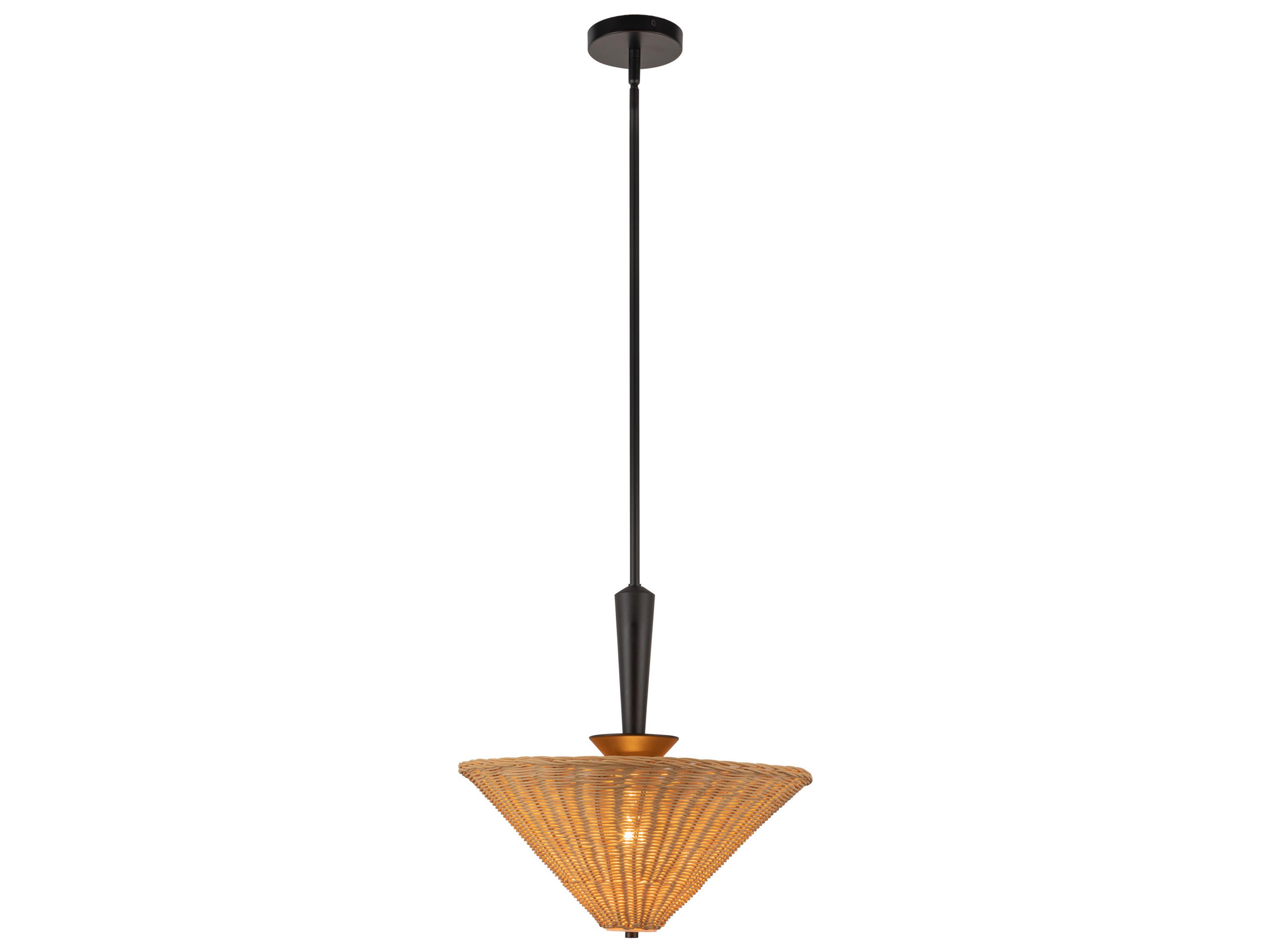 Alora Mood Bridgette 1-Light Matte Black Pendant