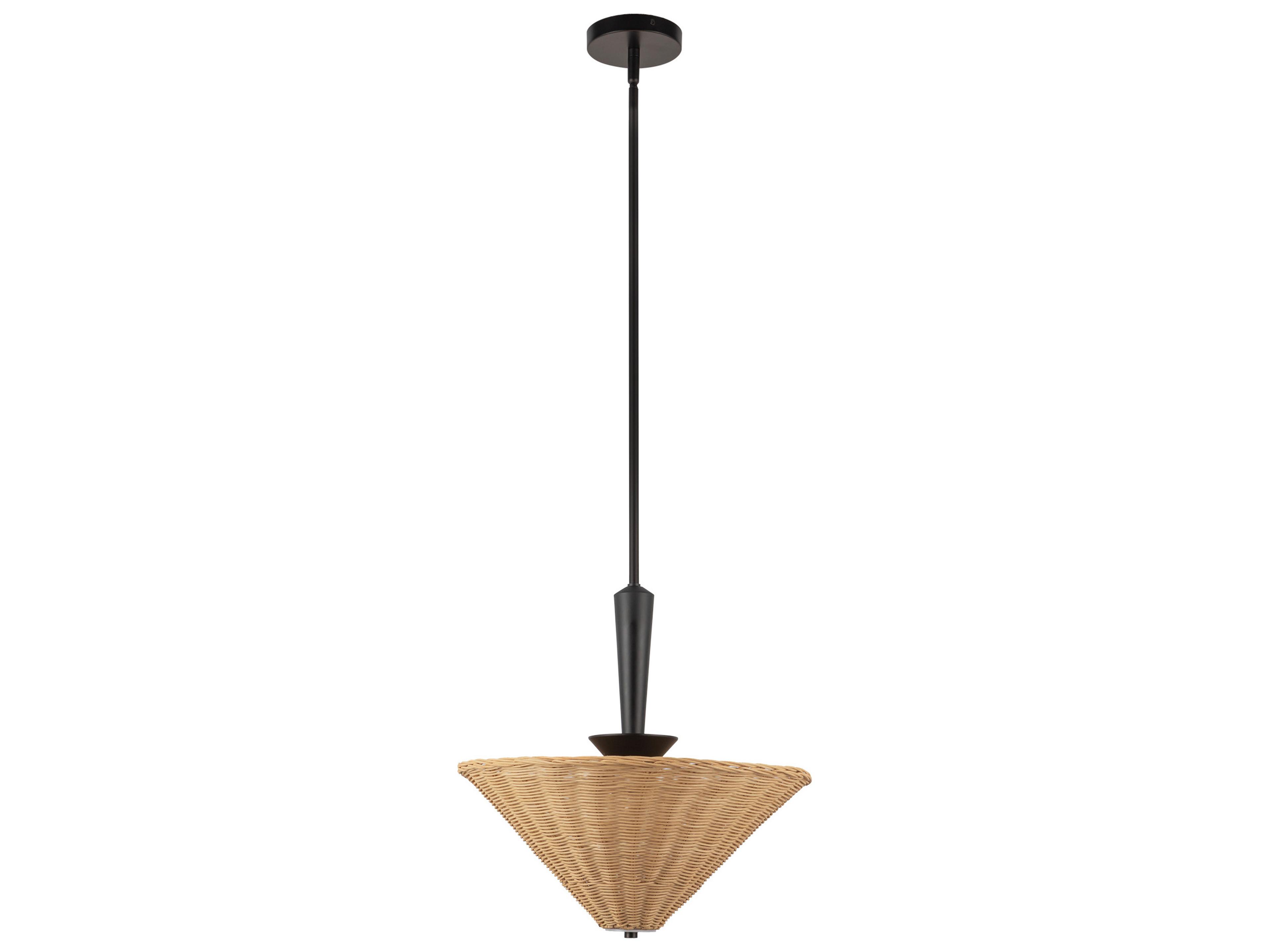 Alora Mood Bridgette 1-Light Matte Black Pendant