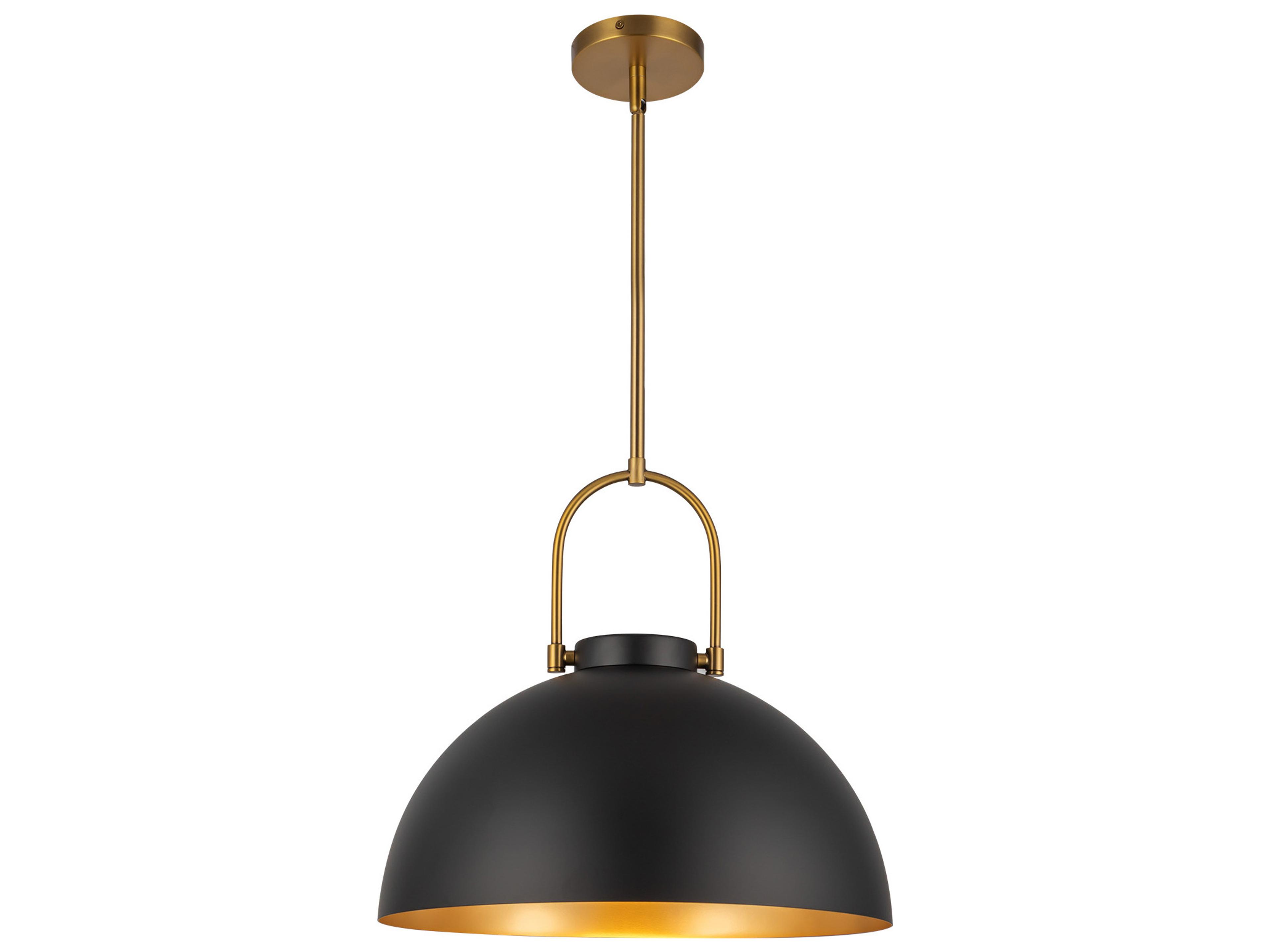 Harper Pendant Light in Matte Black Modern Mid-Century