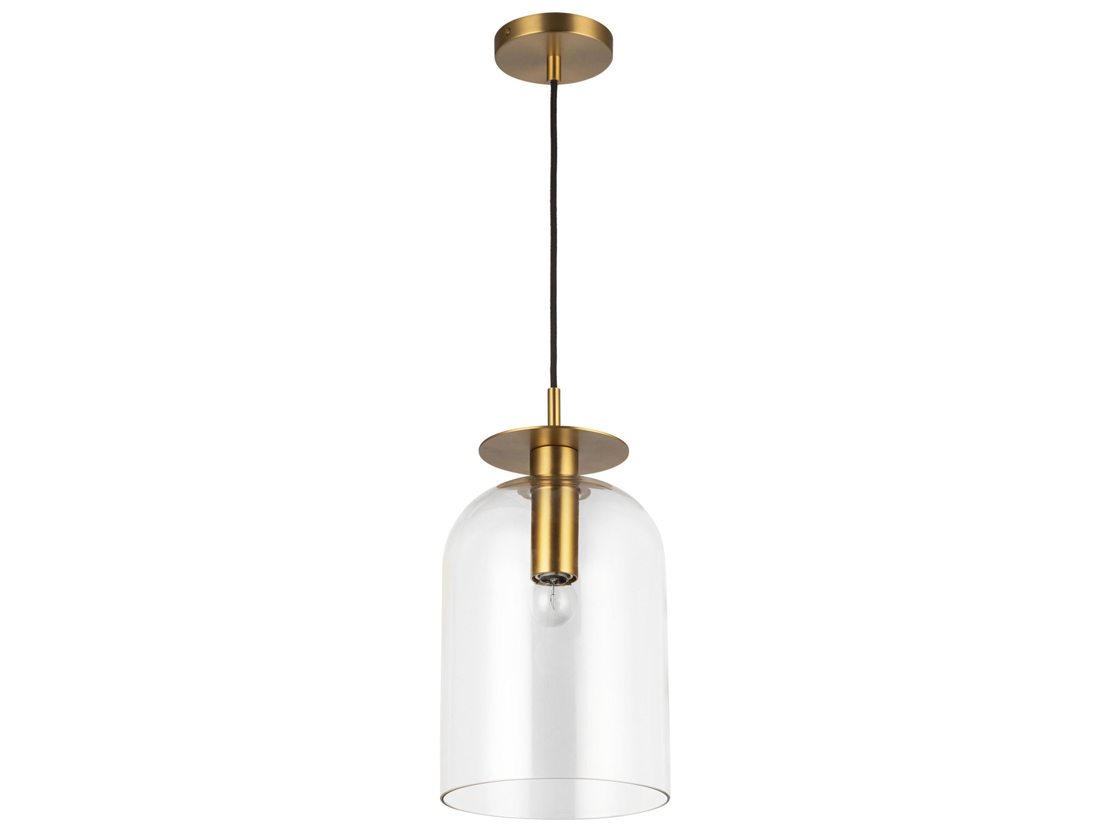 Alora Mood Sylvia 1-Light Brushed Gold Mini Pendant