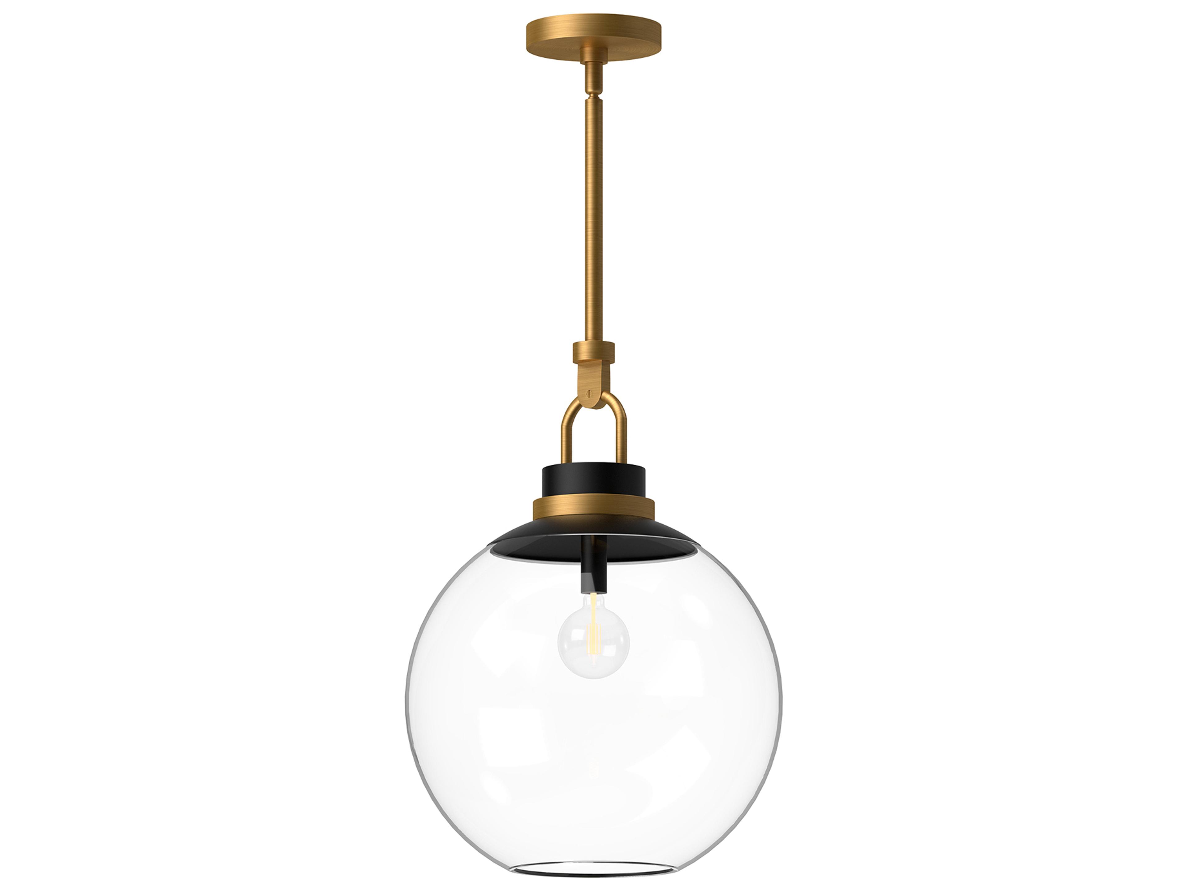 Copperfield Pendant Light Aged Gold Modern Globe