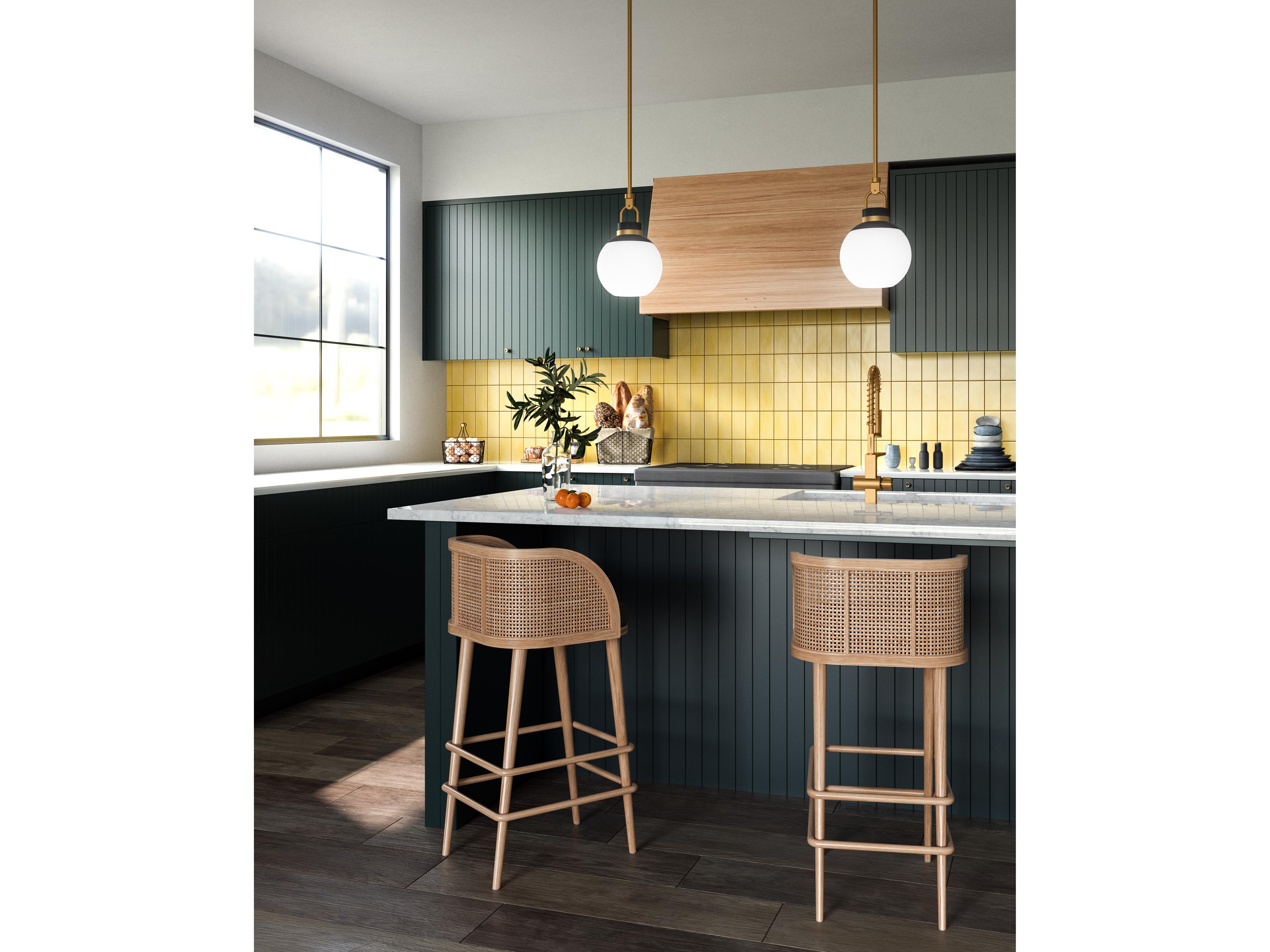 Alora Mood Copperfield 1-Light Aged Gold Globe Pendant