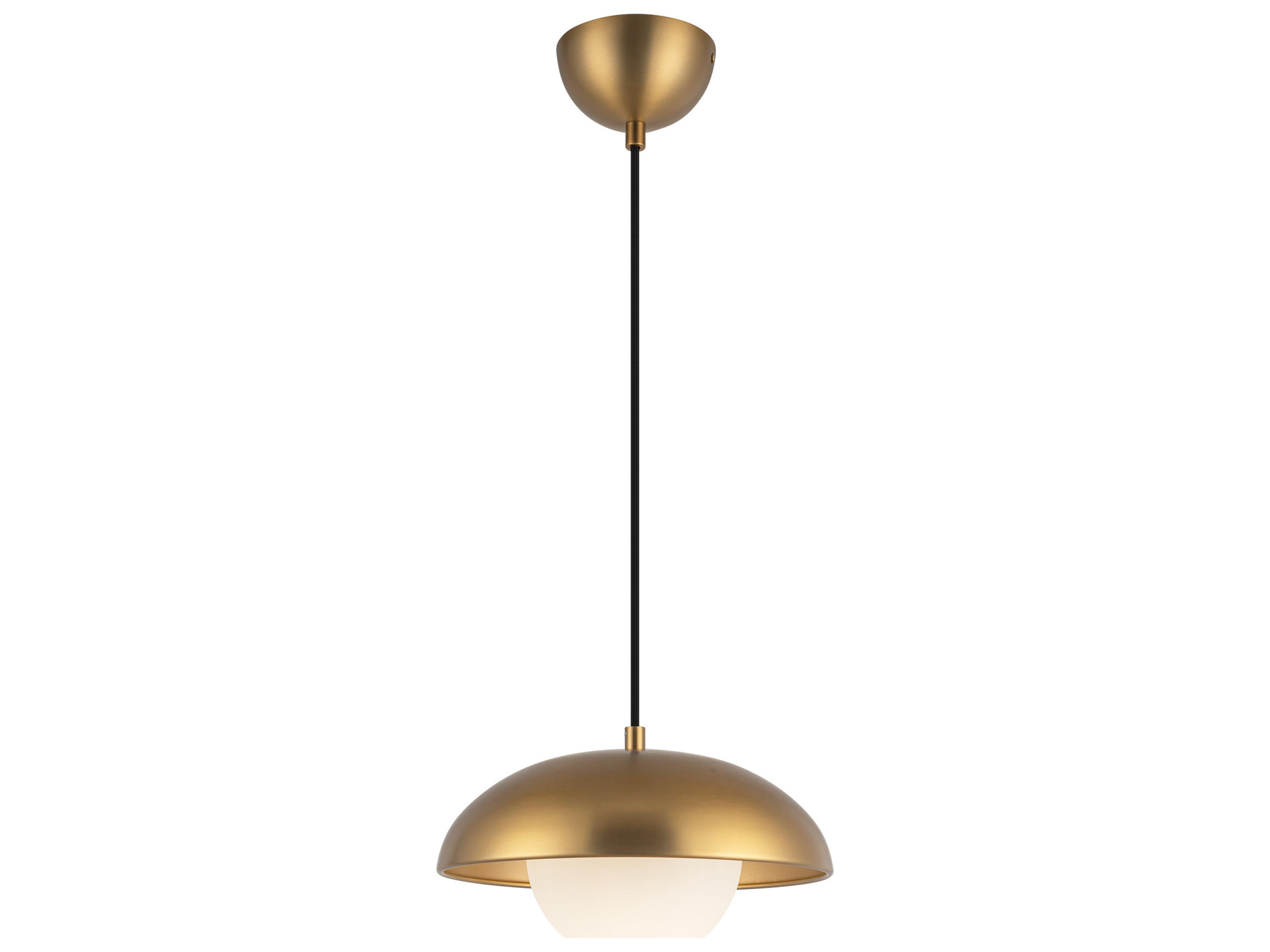 Alora Mood Rubio 1-Light Aged Gold Globe Mini Pendant