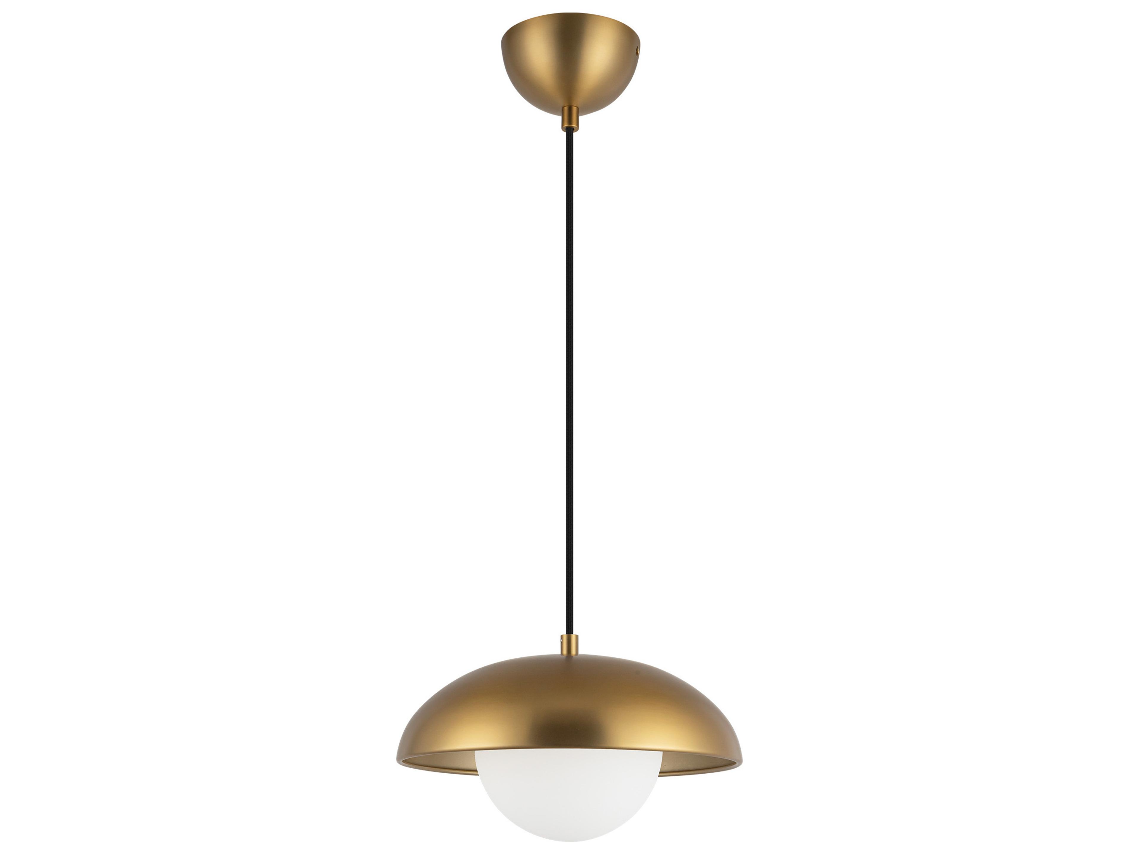 Alora Mood Rubio 1-Light Aged Gold Globe Mini Pendant
