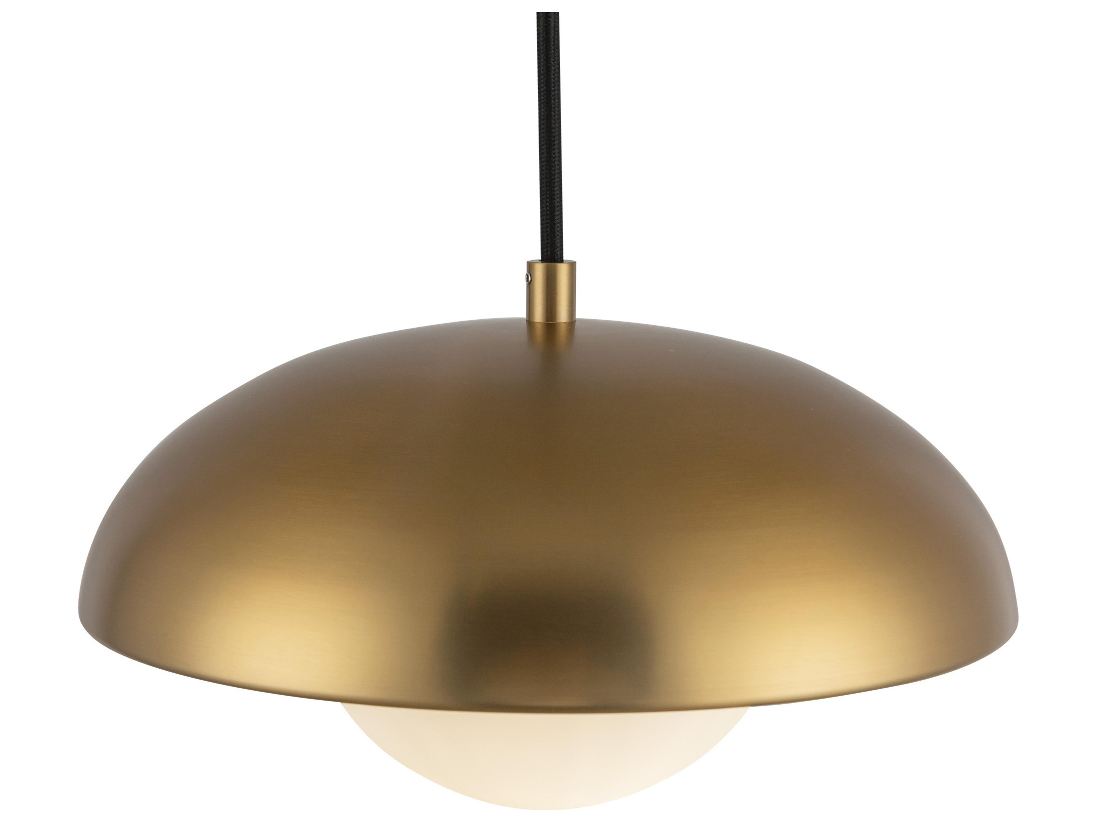 Alora Mood Rubio 1-Light Aged Gold Globe Mini Pendant