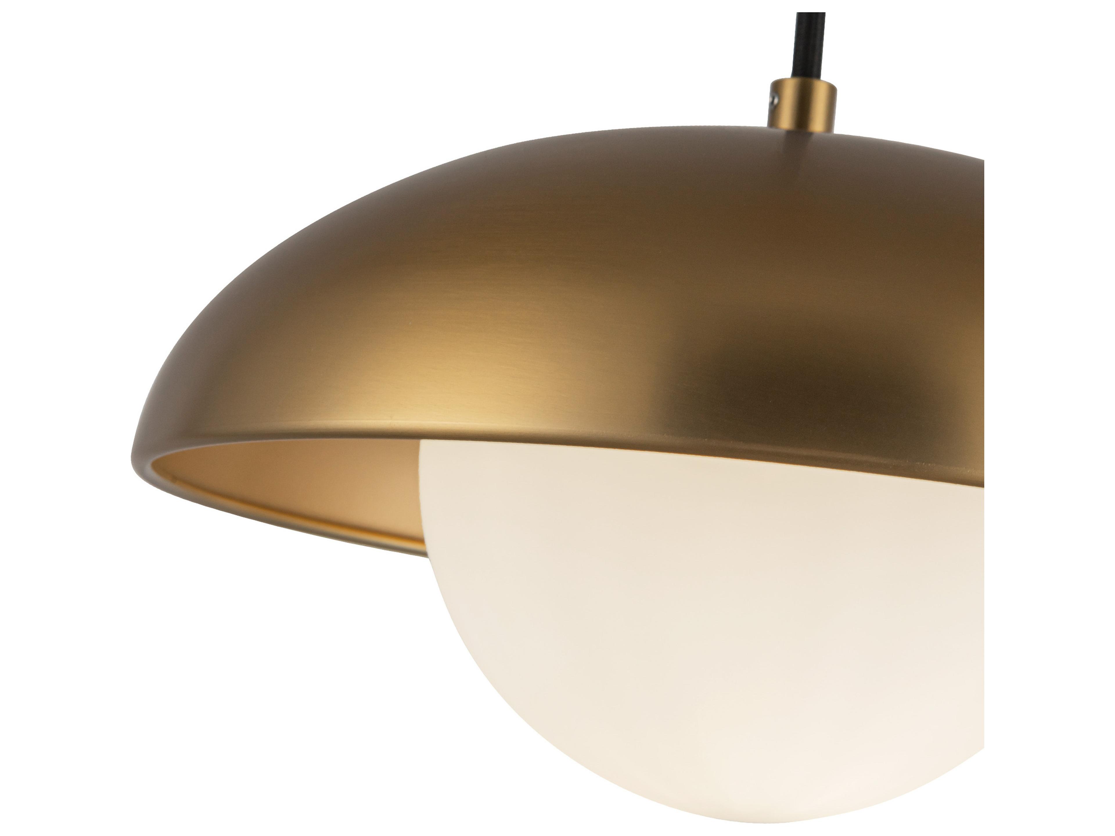 Alora Mood Rubio 1-Light Aged Gold Globe Mini Pendant