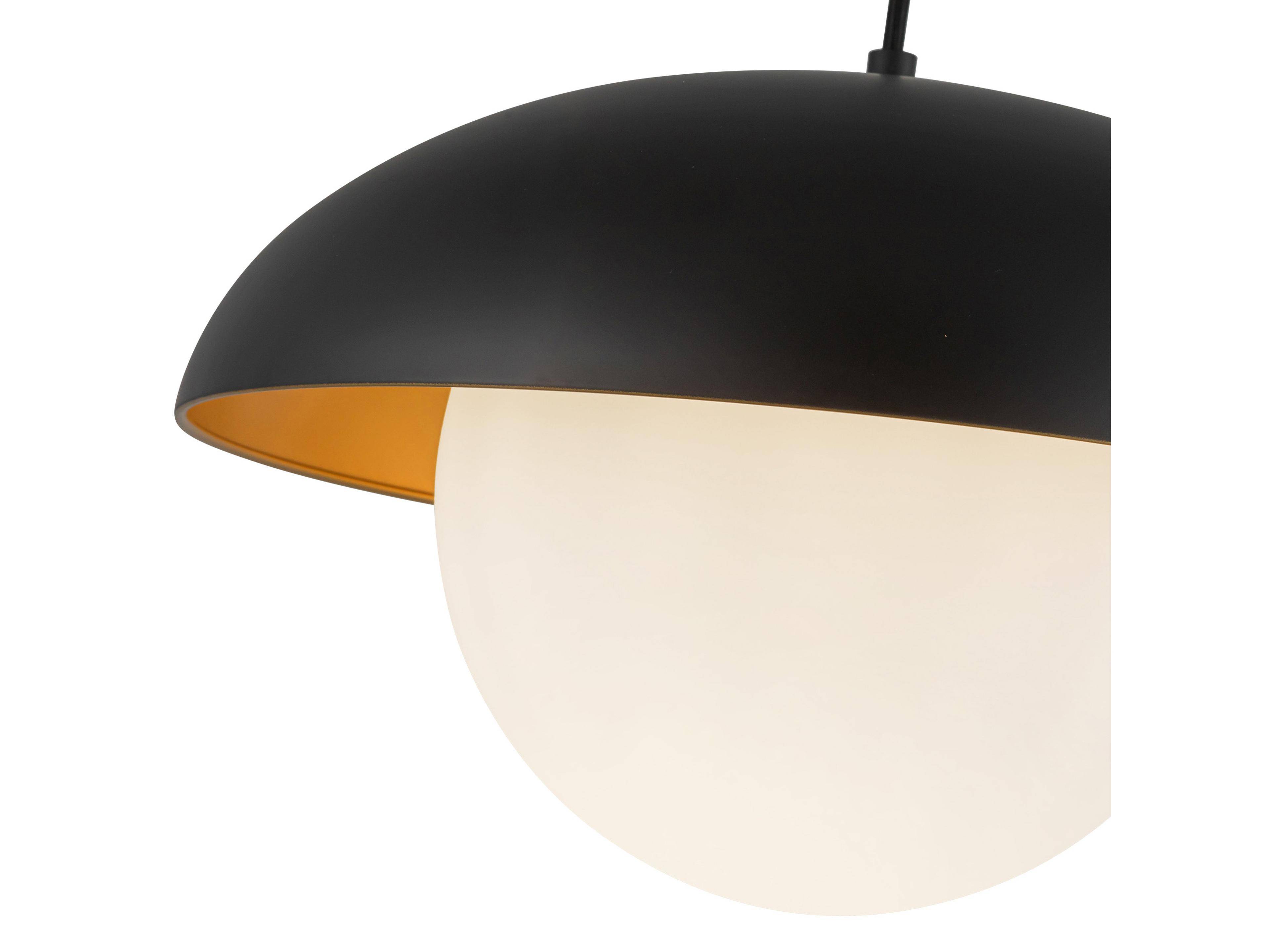 Alora Mood Rubio 1-Light Matte Black Globe Pendant