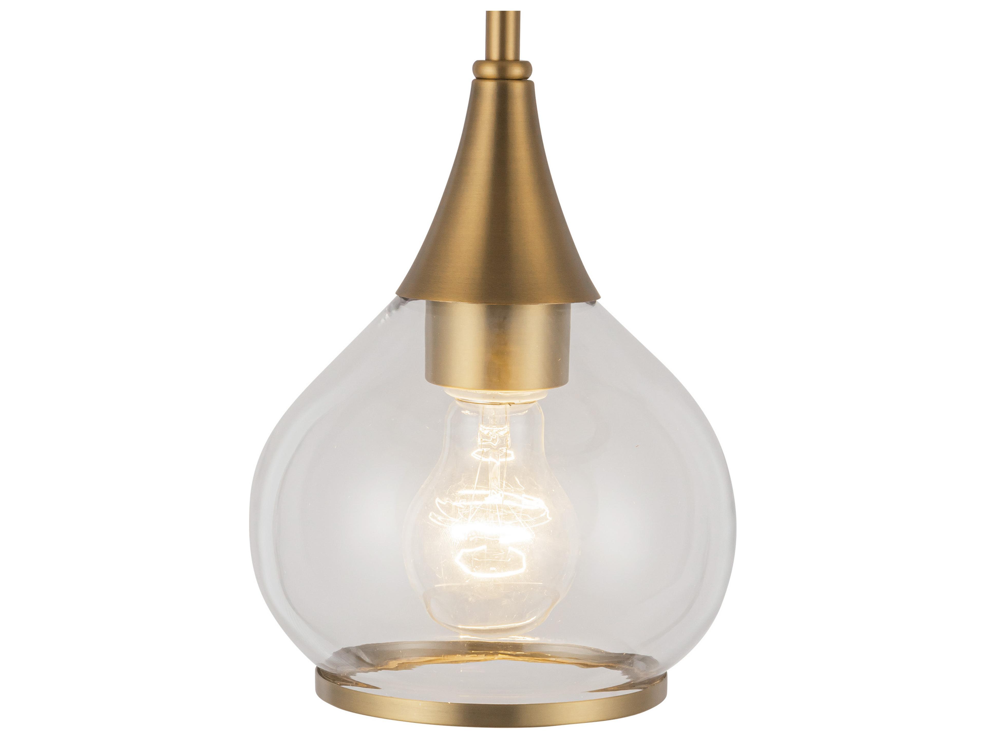 Alora Mood Hazel 1-Light Aged Gold Mini Pendant