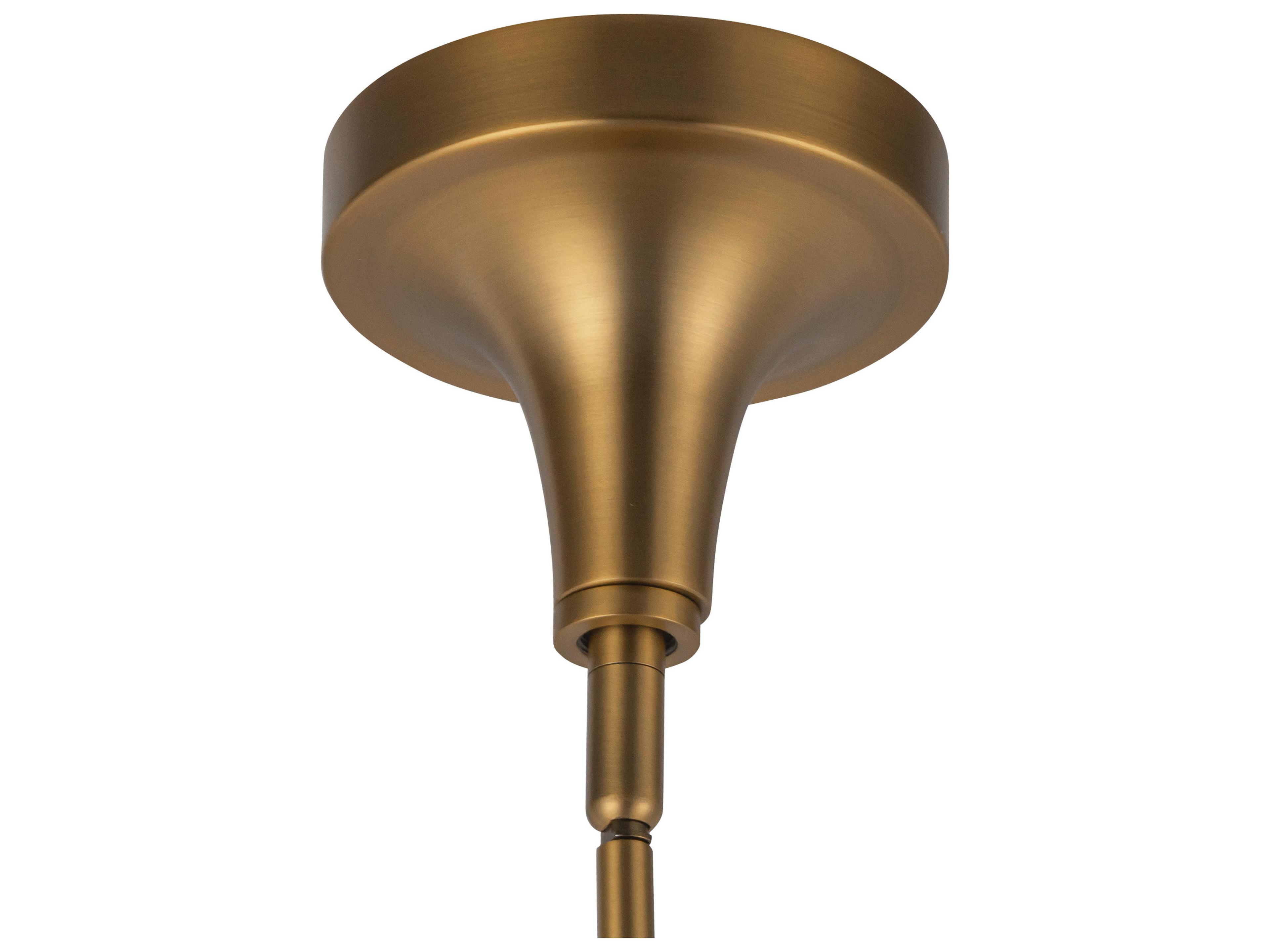 Alora Mood Hazel 1-Light Aged Gold Mini Pendant