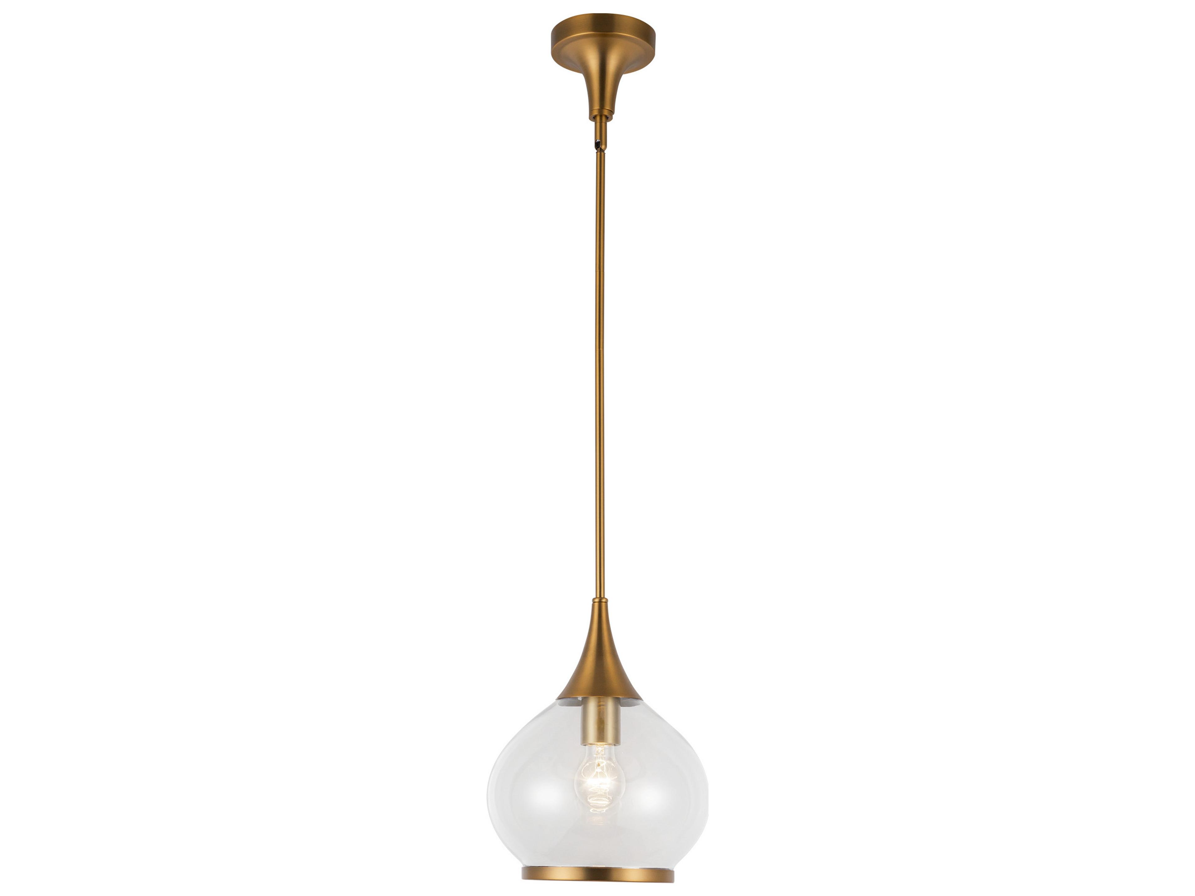 Hazel Pendant Light in Aged Gold