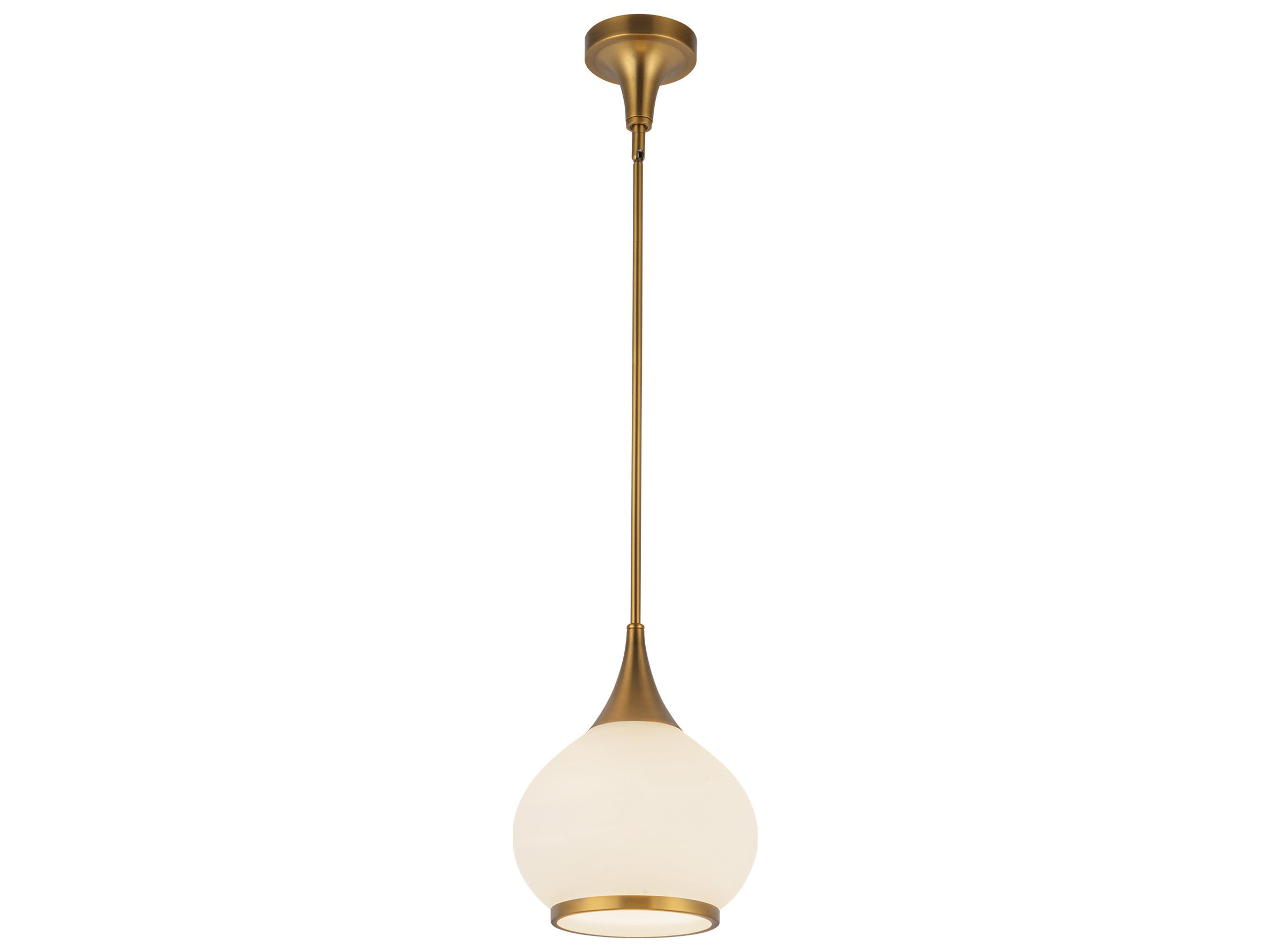 Alora Mood Hazel 1-Light Aged Gold Mini Pendant