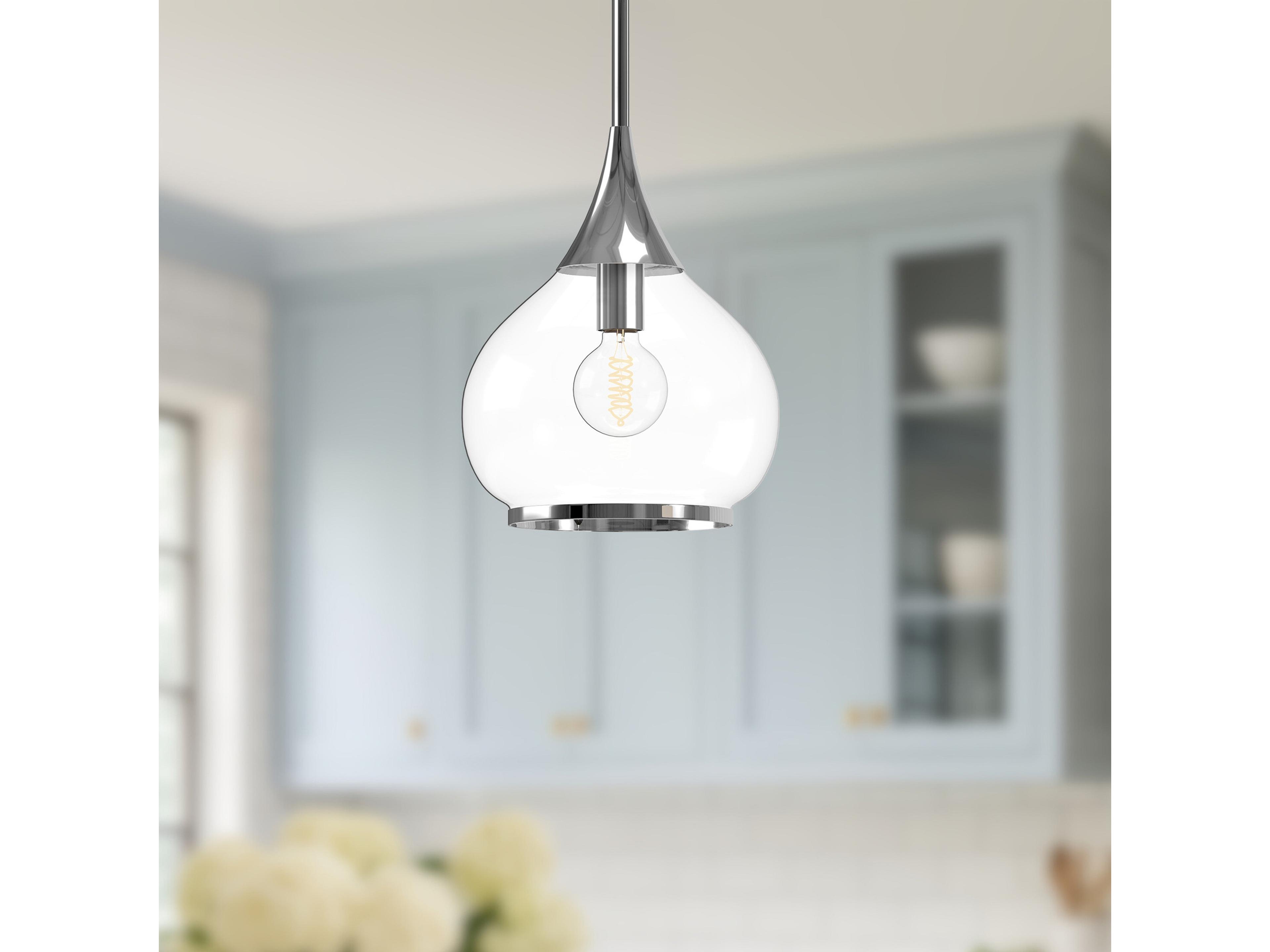 Alora Mood Hazel 1-Light Chrome Mini Pendant