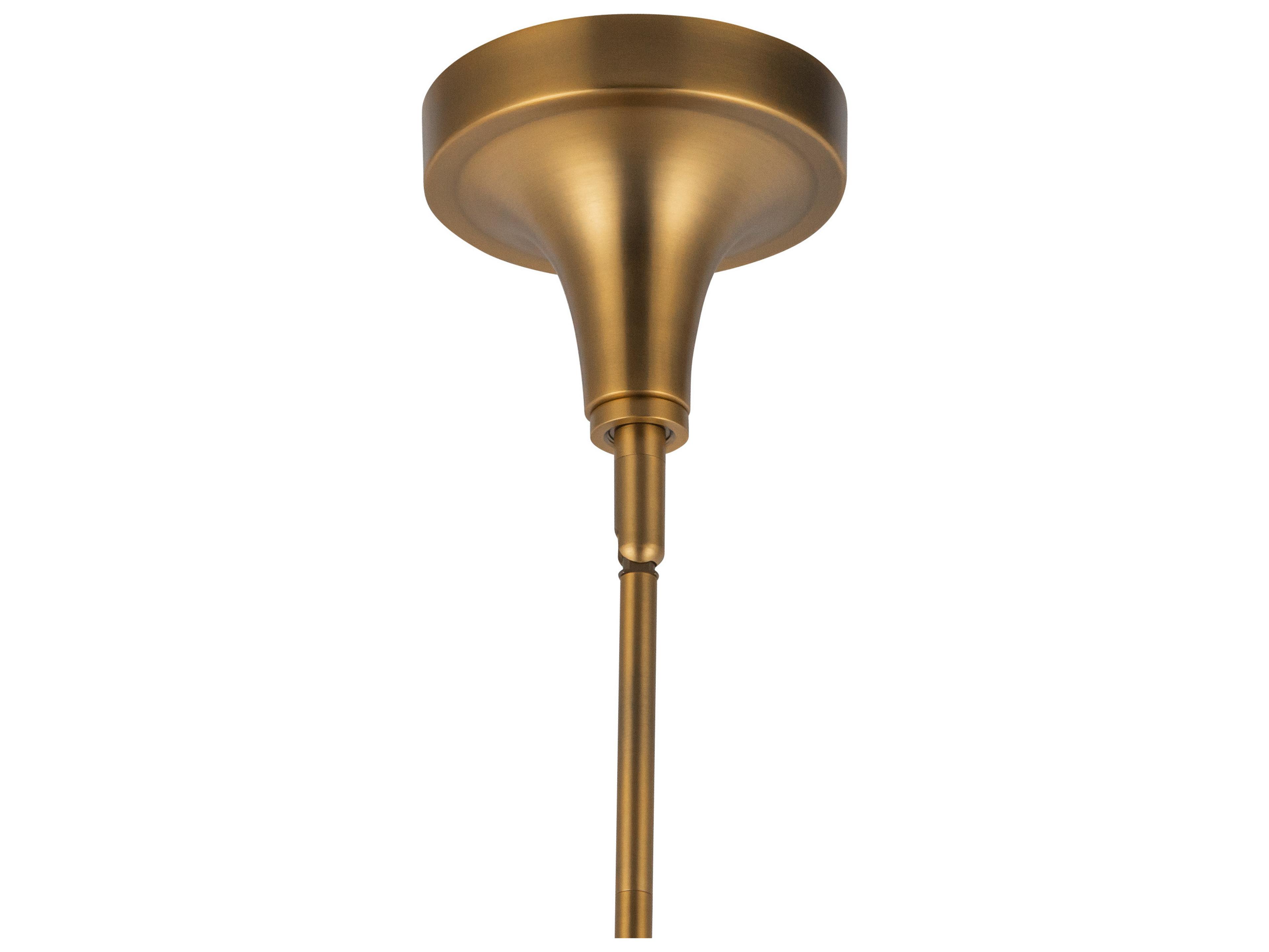 Alora Mood Hazel 1-Light Aged Gold Pendant