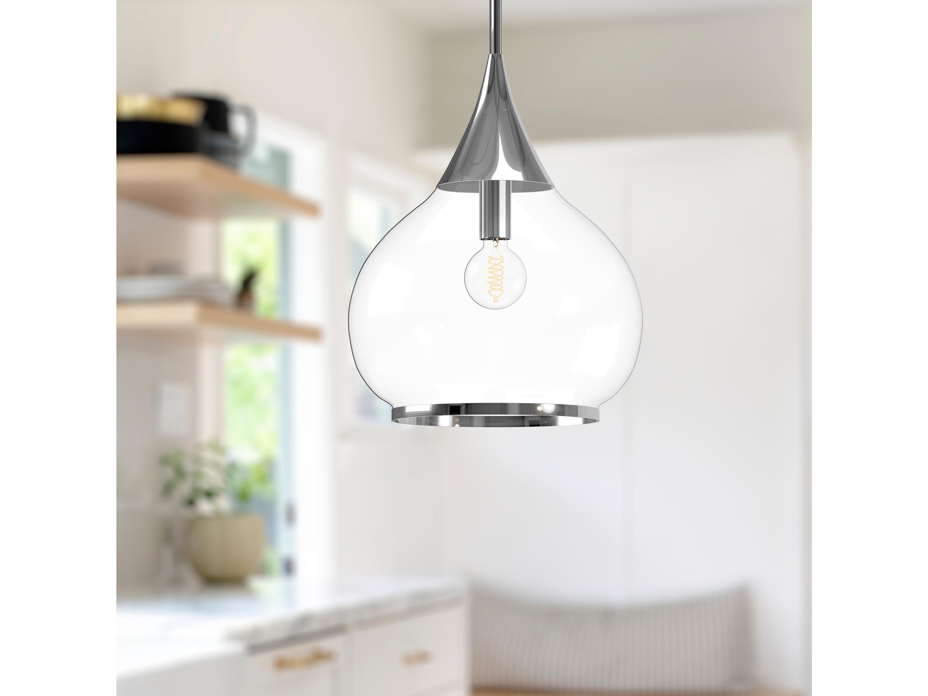 Alora Mood Hazel 1-Light Chrome Pendant