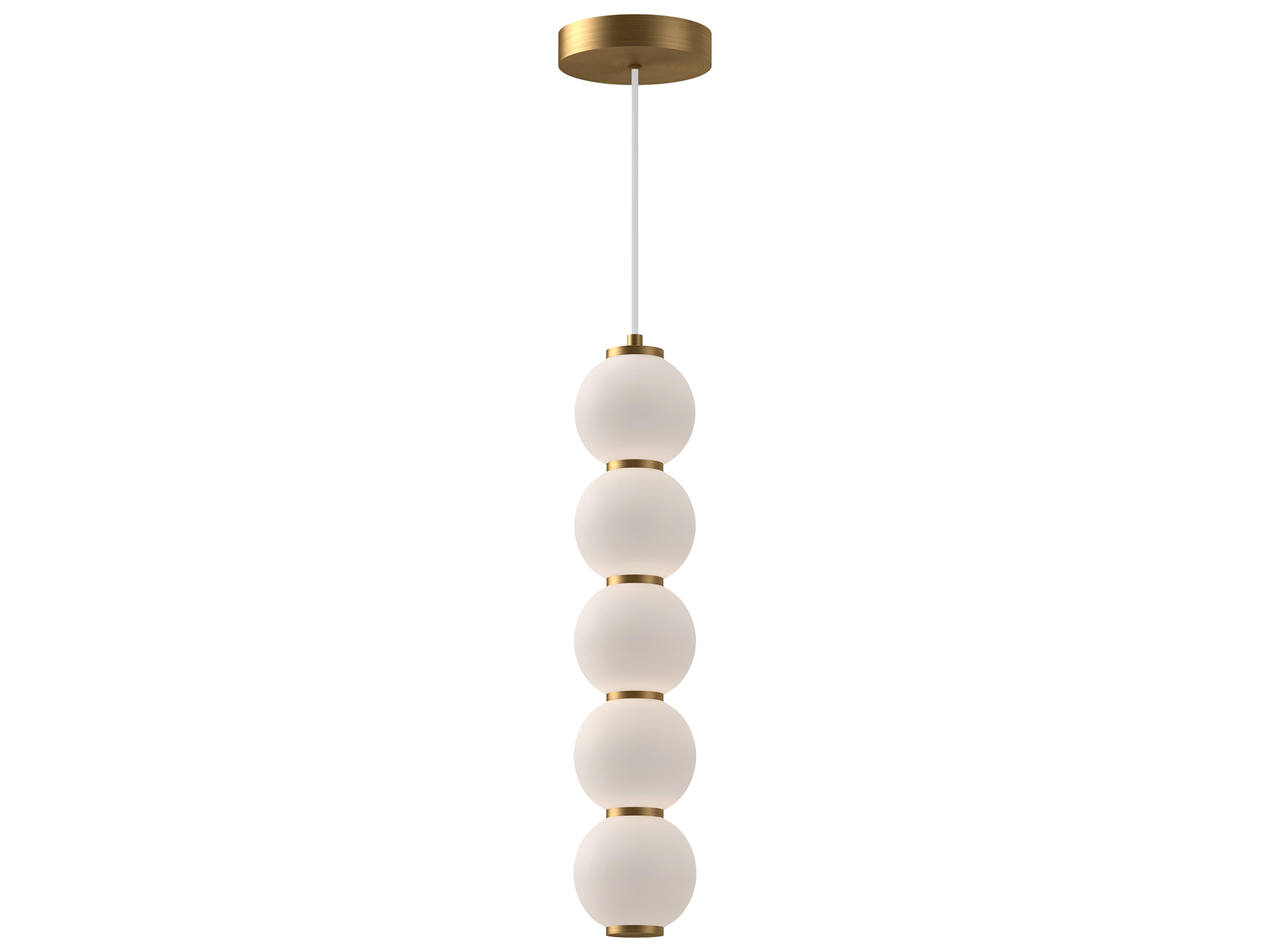 Bijou LED Pendant Light in Aged Gold