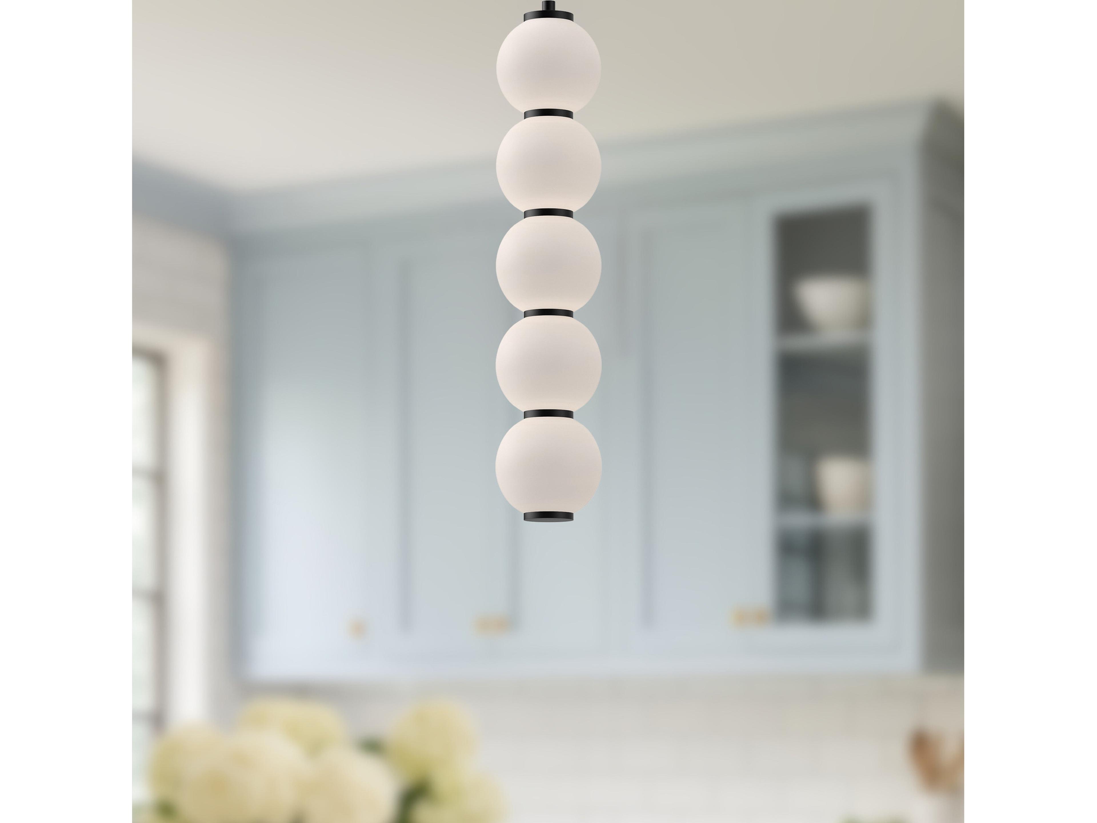 Alora Mood Bijou Matte Black Geometric Mini Pendant