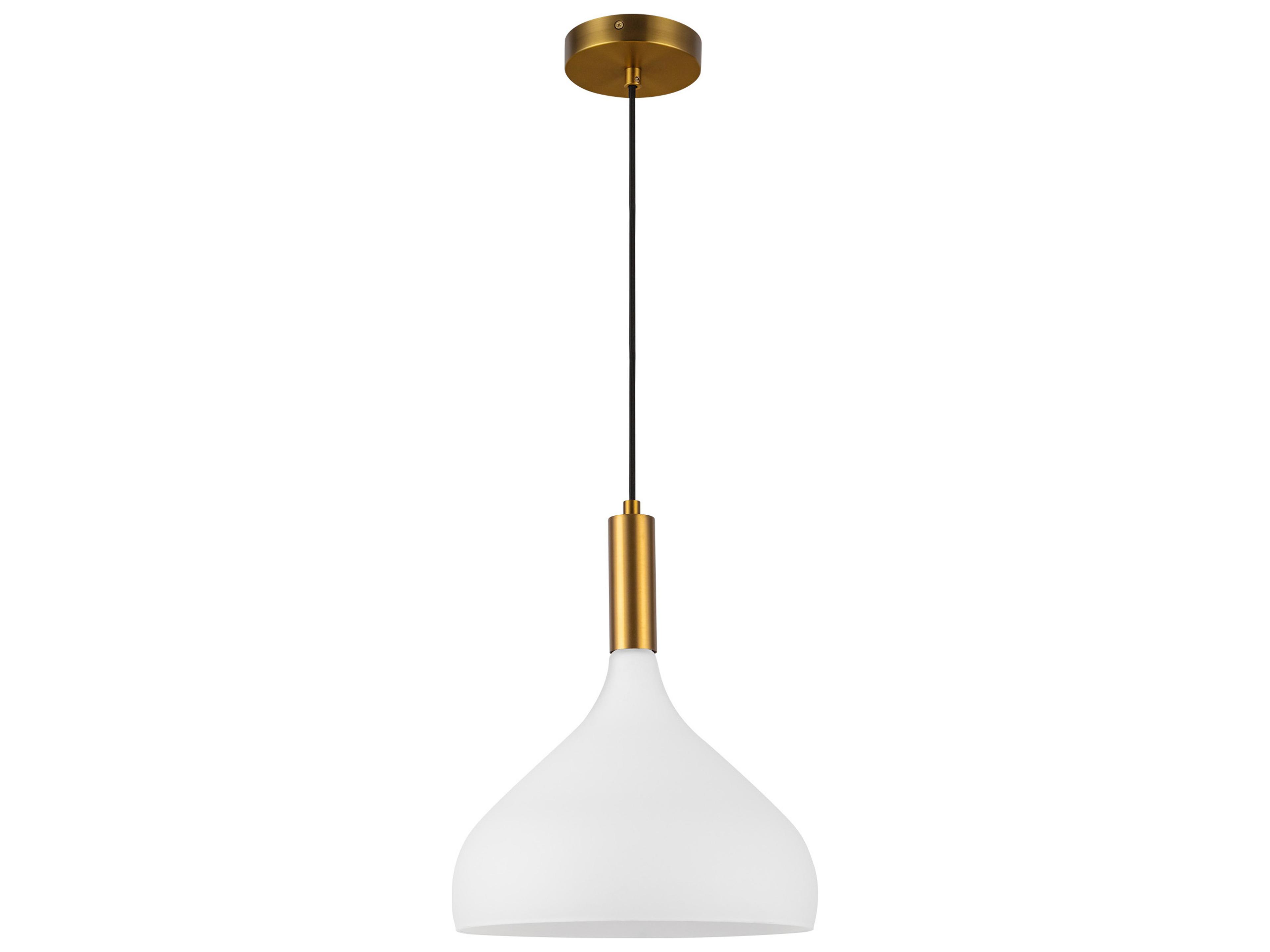 Alora Mood Belleview 1-Light Aged Gold Mini Pendant