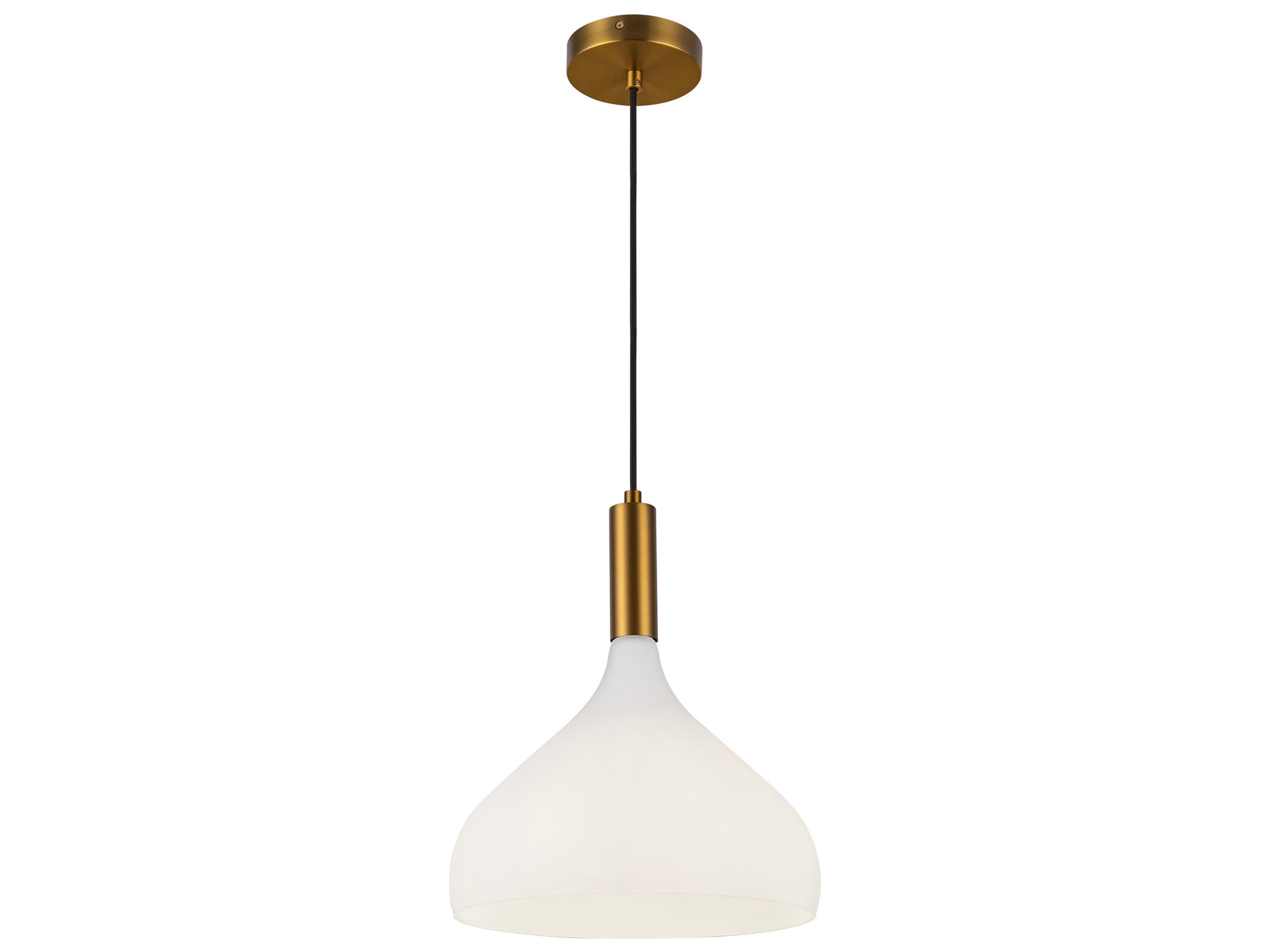 Alora Mood Belleview 1-Light Aged Gold Mini Pendant