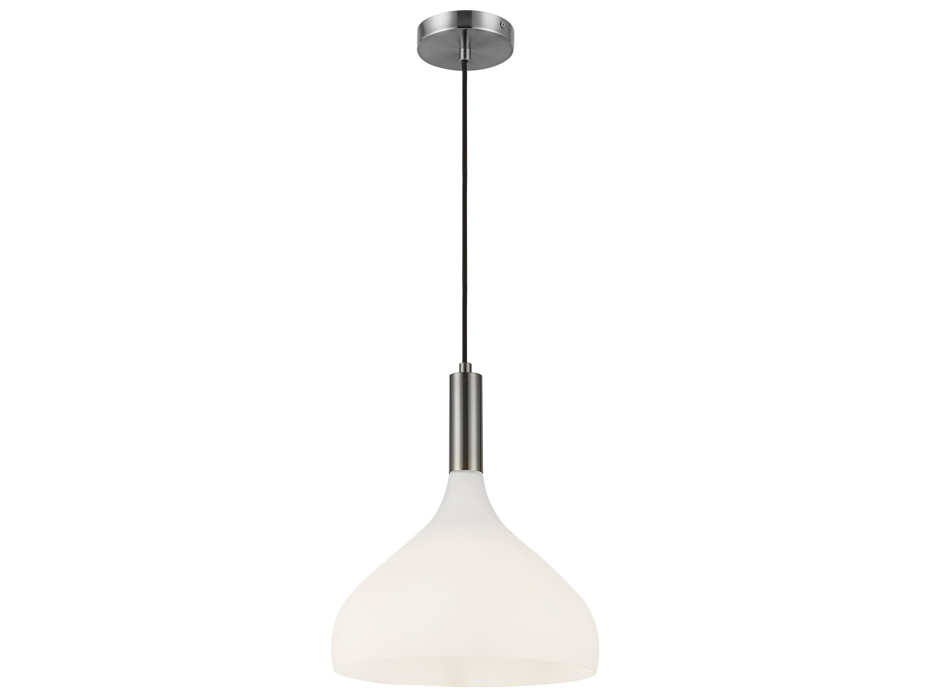 Alora Mood Belleview 1-Light Brushed Nickel Mini Pendant