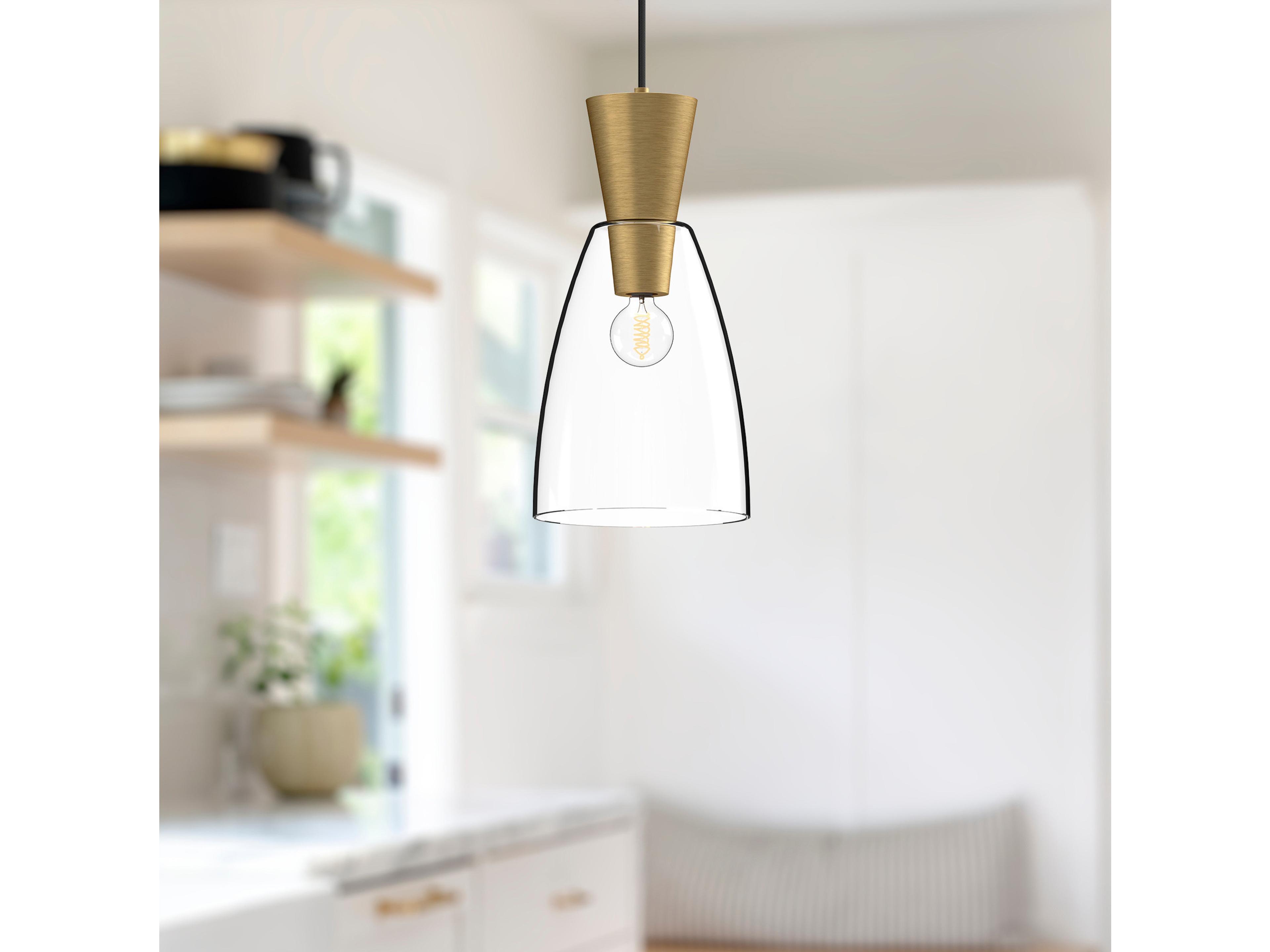 Alora Mood Arlo 1-Light Brushed Gold Mini Pendant