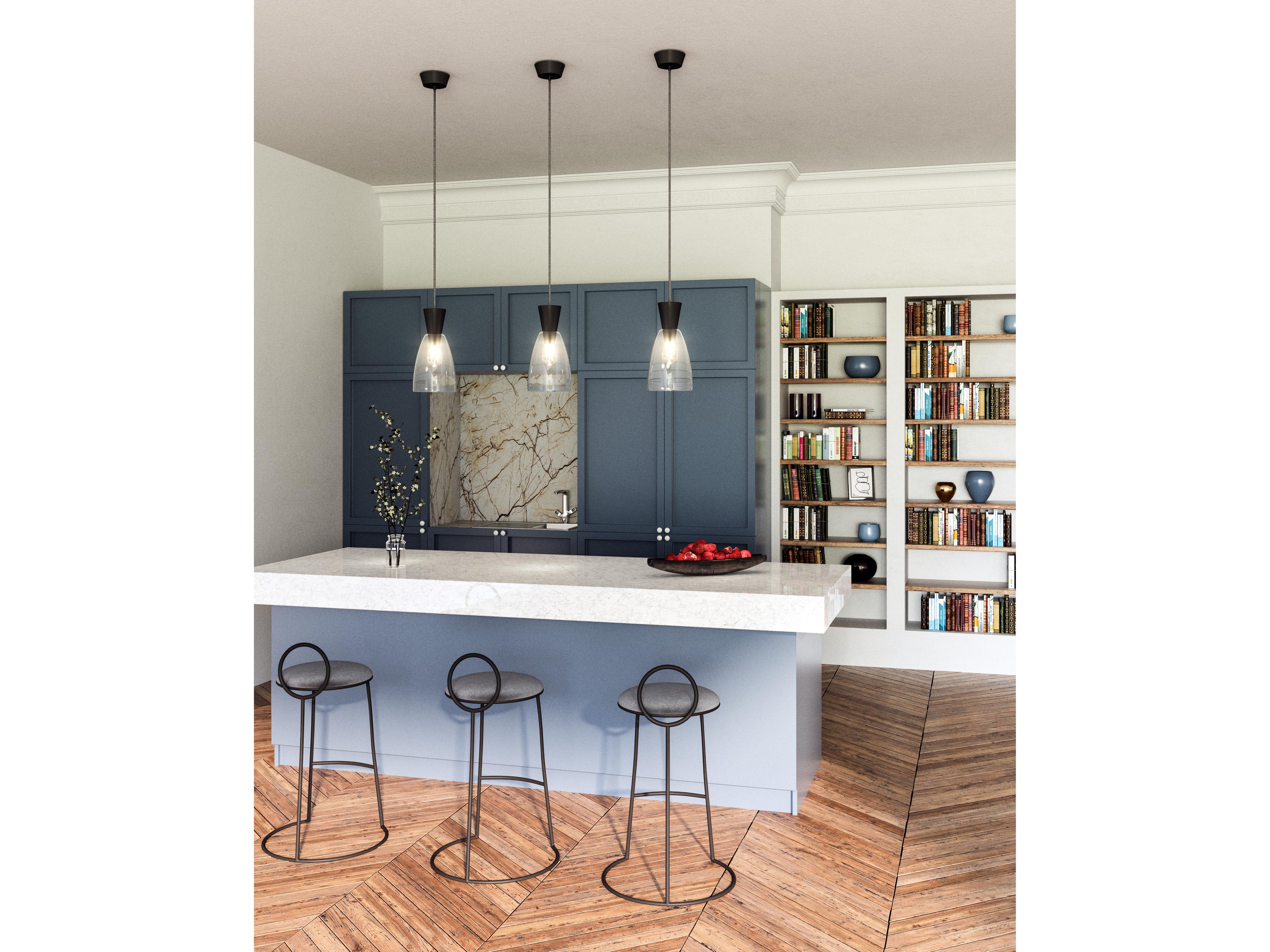 Alora Mood Arlo 1-Light Matte Black Mini Pendant