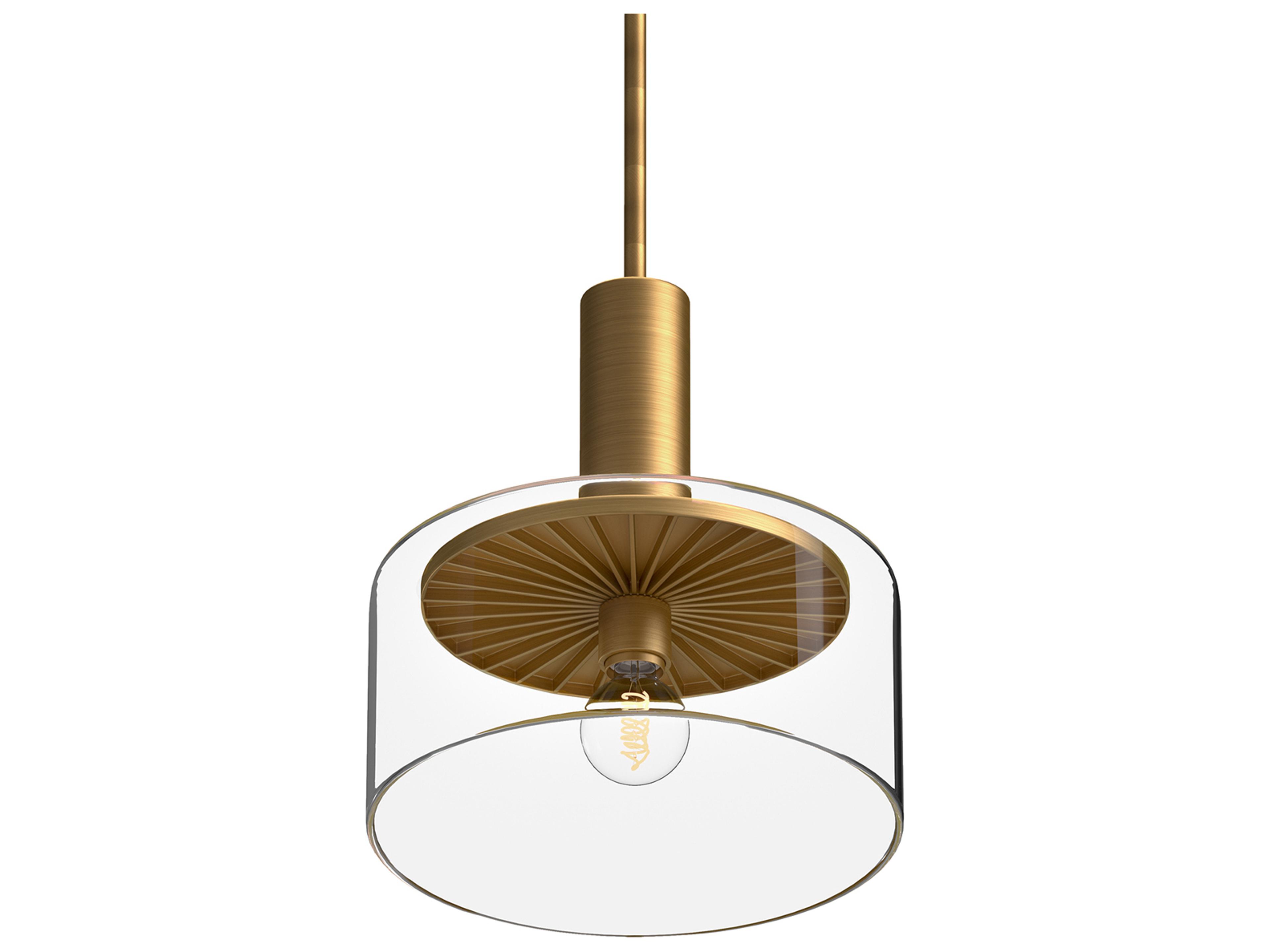 Alora Mood Royale 1-Light Aged Gold Mini Pendant