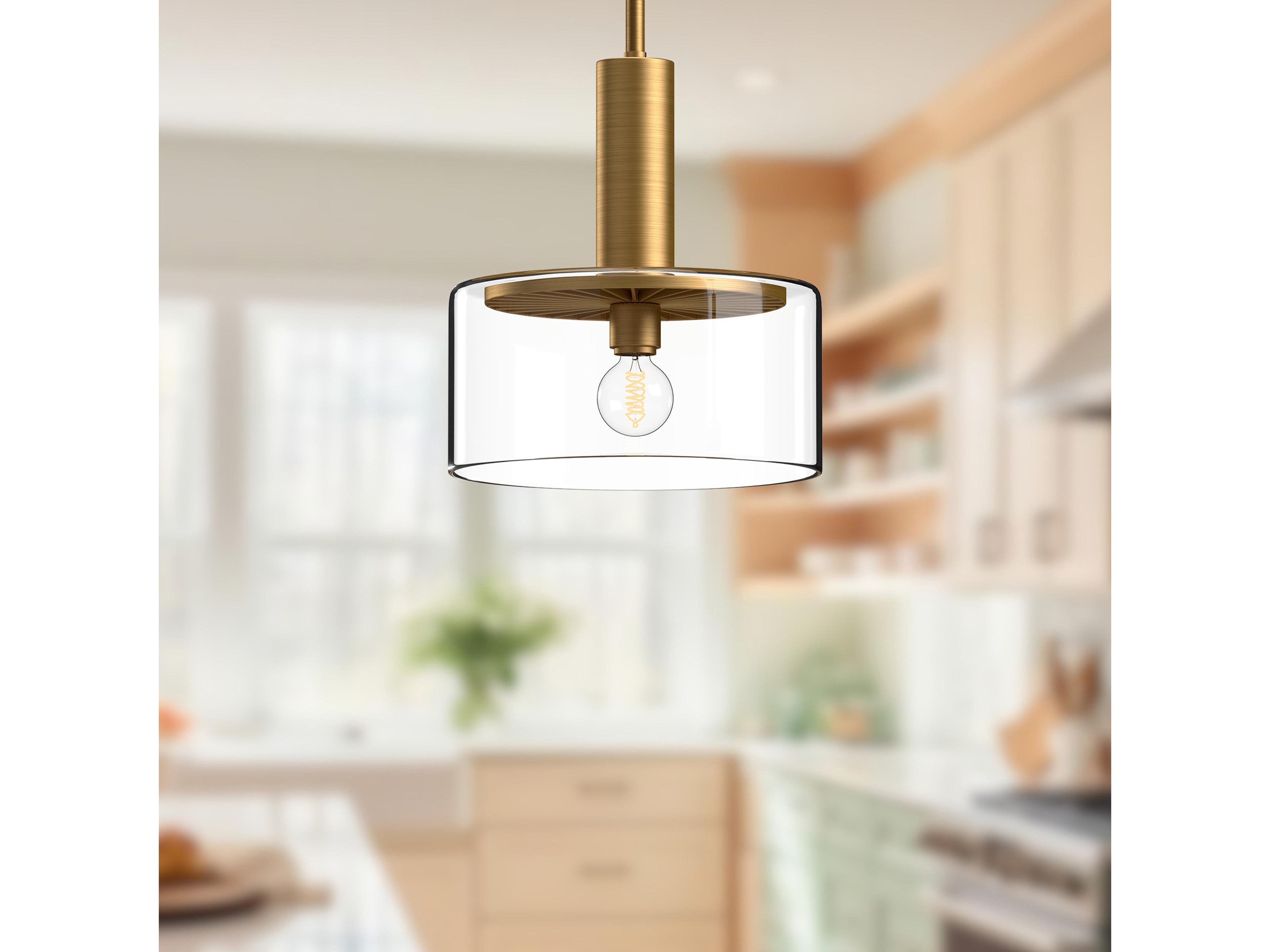 Alora Mood Royale 1-Light Aged Gold Mini Pendant
