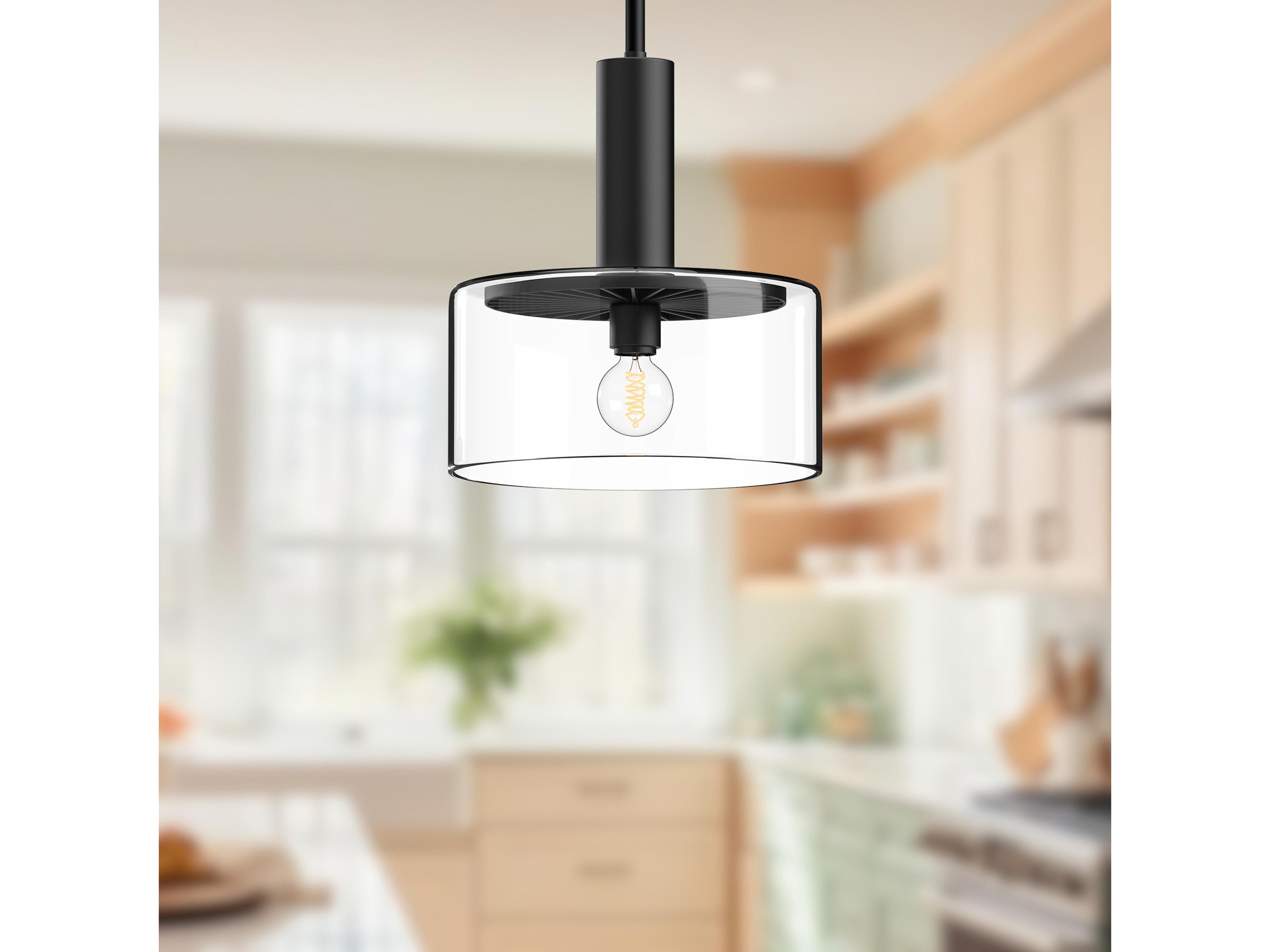 Alora Mood Royale 1-Light Matte Black Mini Pendant
