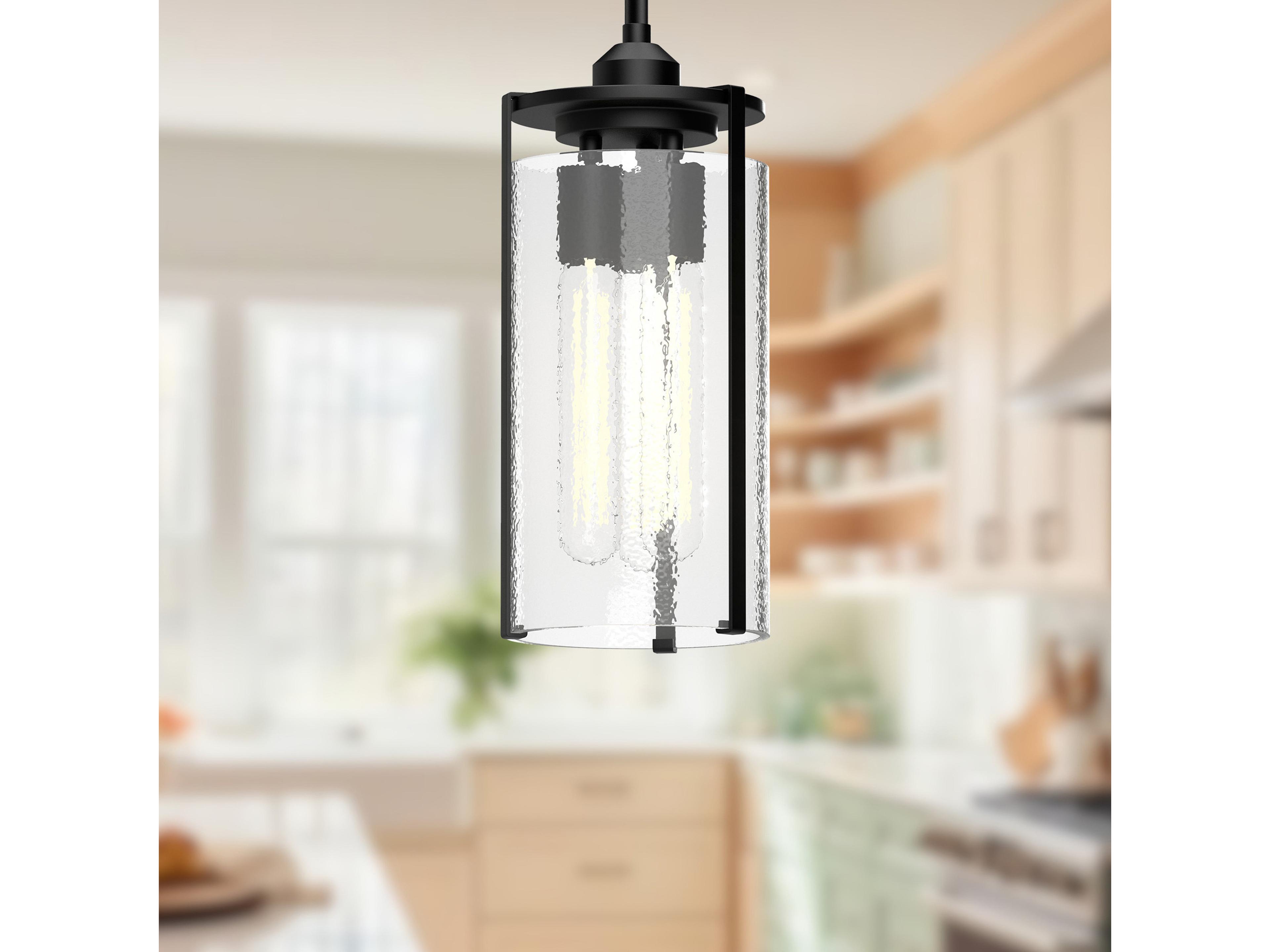 Alora Mood Belmont 3-Light Matte Black Cylinder Mini Pendant