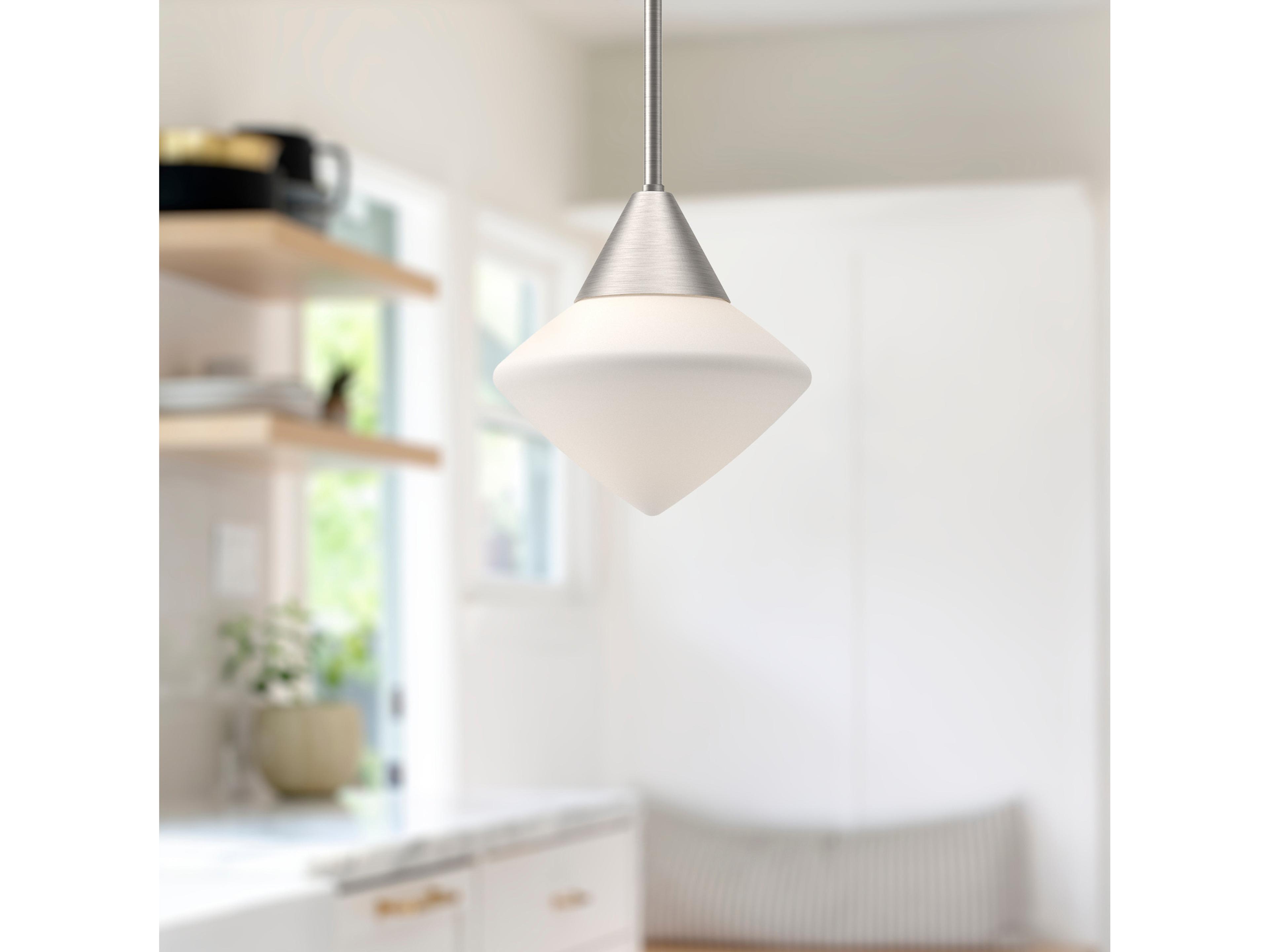 Alora Mood Nora 1-Light Brushed Nickel Mini Pendant