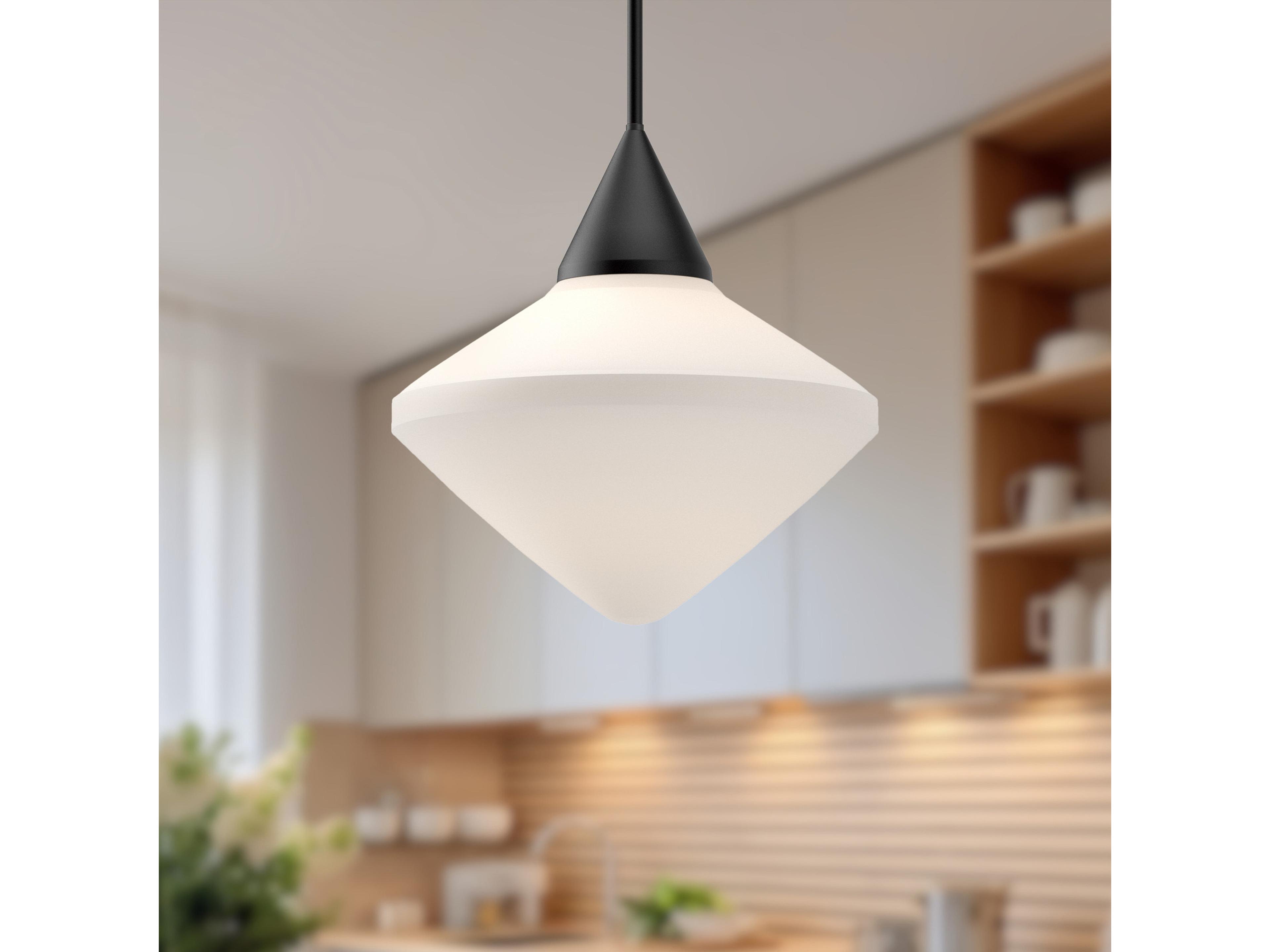 Alora Mood Nora 1-Light Matte Black Pendant