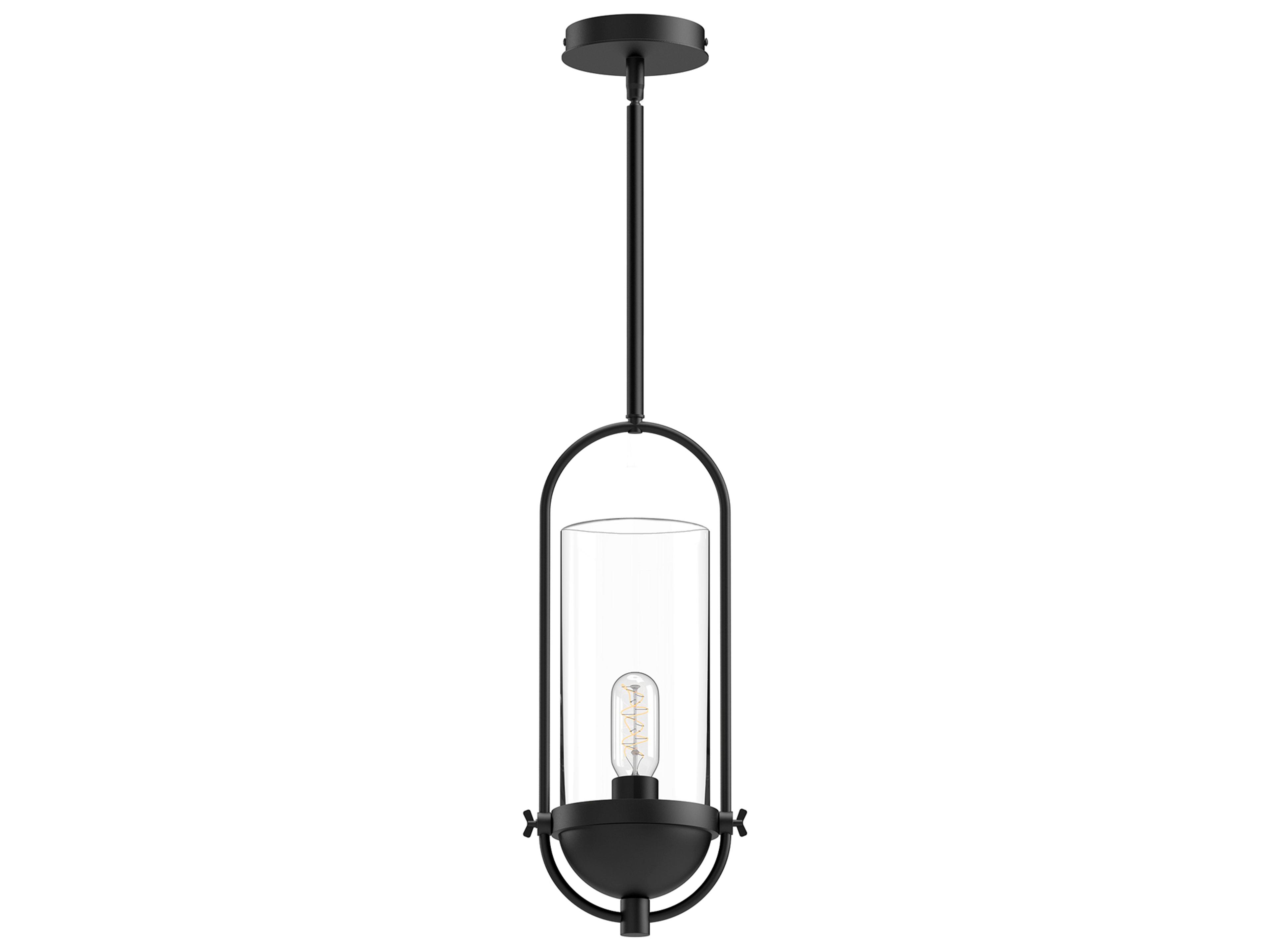 Alora Mood Cyrus 1-Light Matte Black Mini Pendant