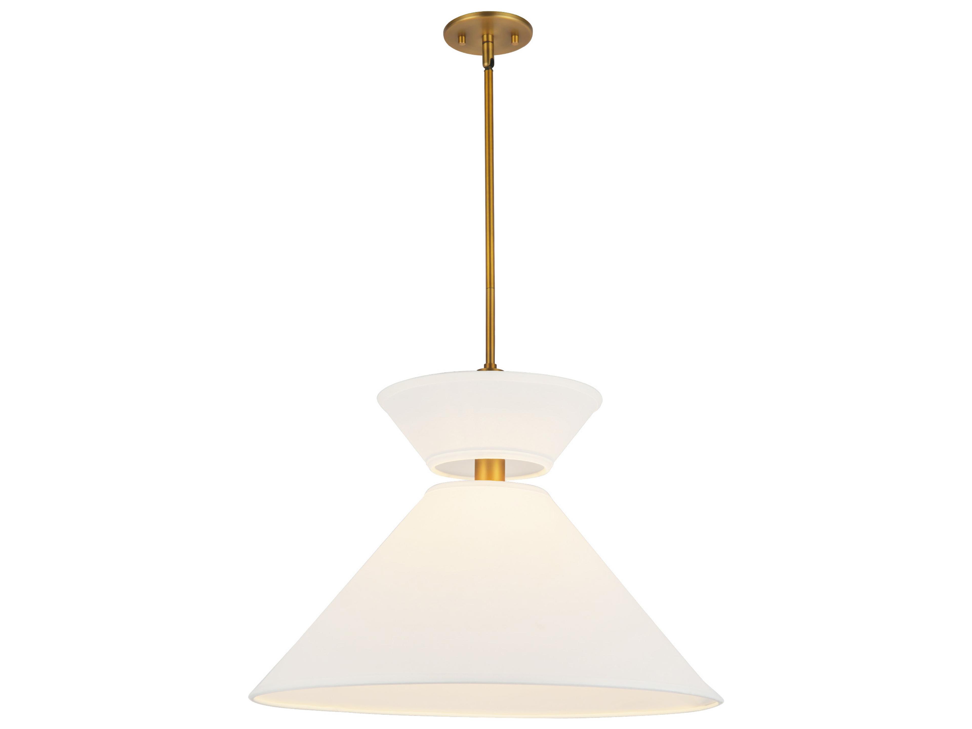 Alora Mood Chapelle 1-Light Aged Gold Geometric Pendant