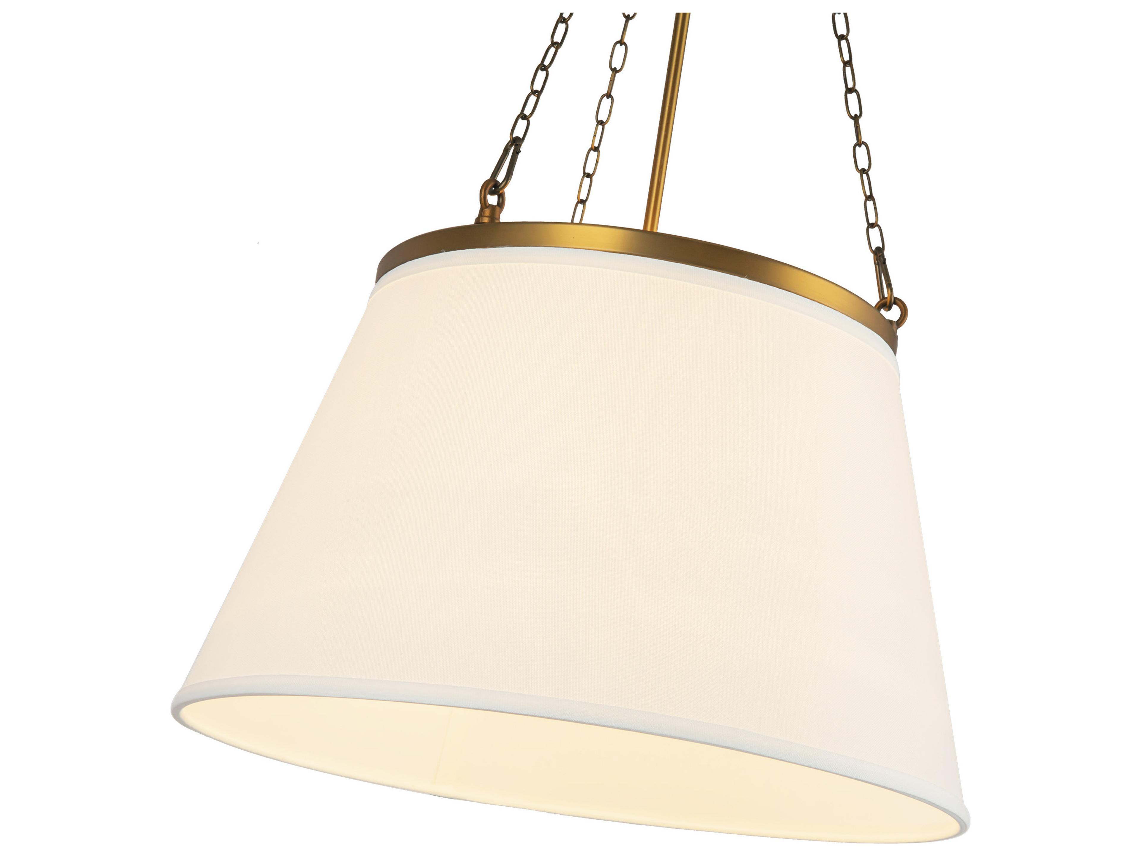 Alora Mood Speakeasy 1-Light Aged Gold Empire Pendant