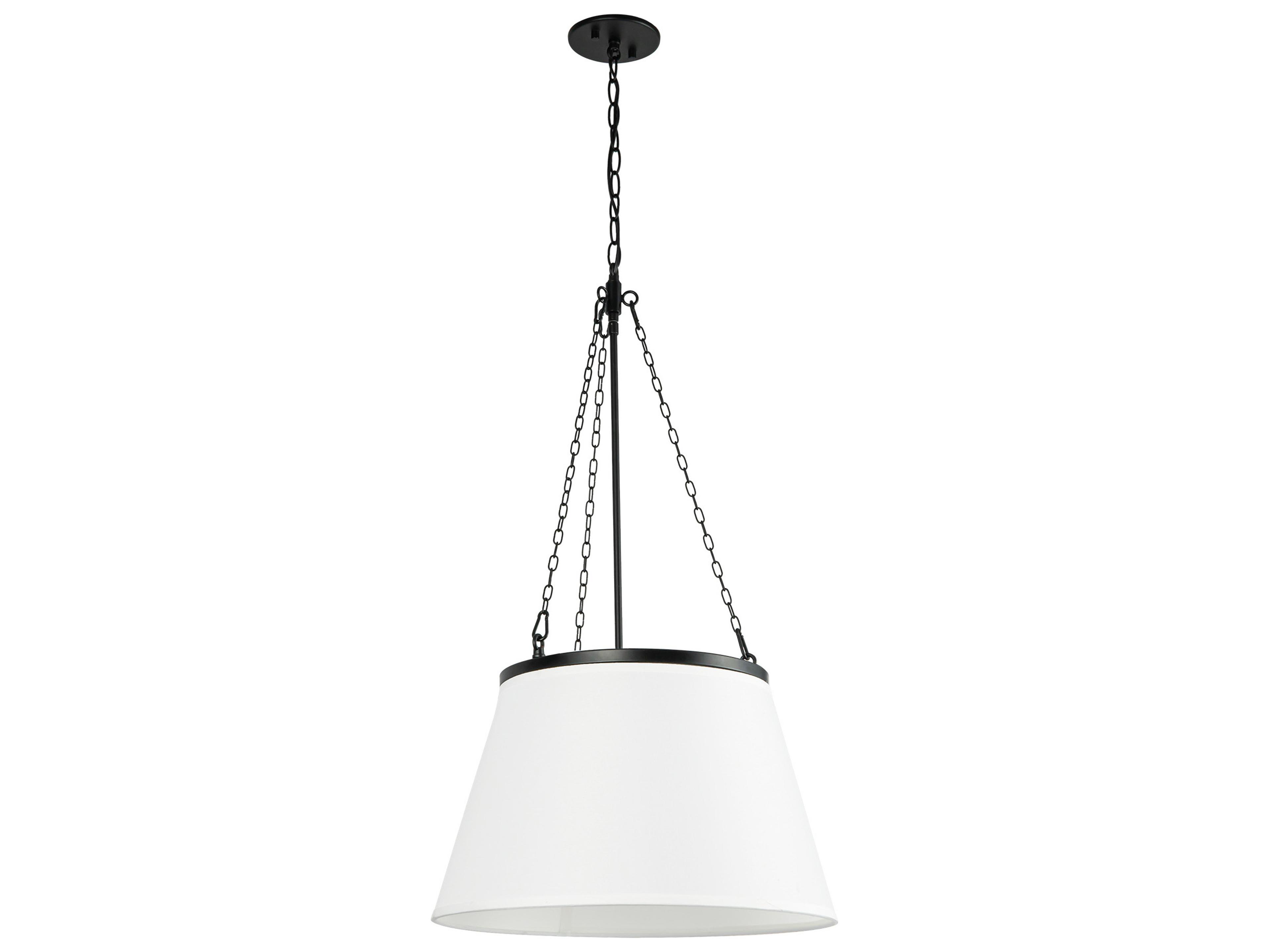 Alora Mood Speakeasy 1-Light Matte Black Empire Pendant