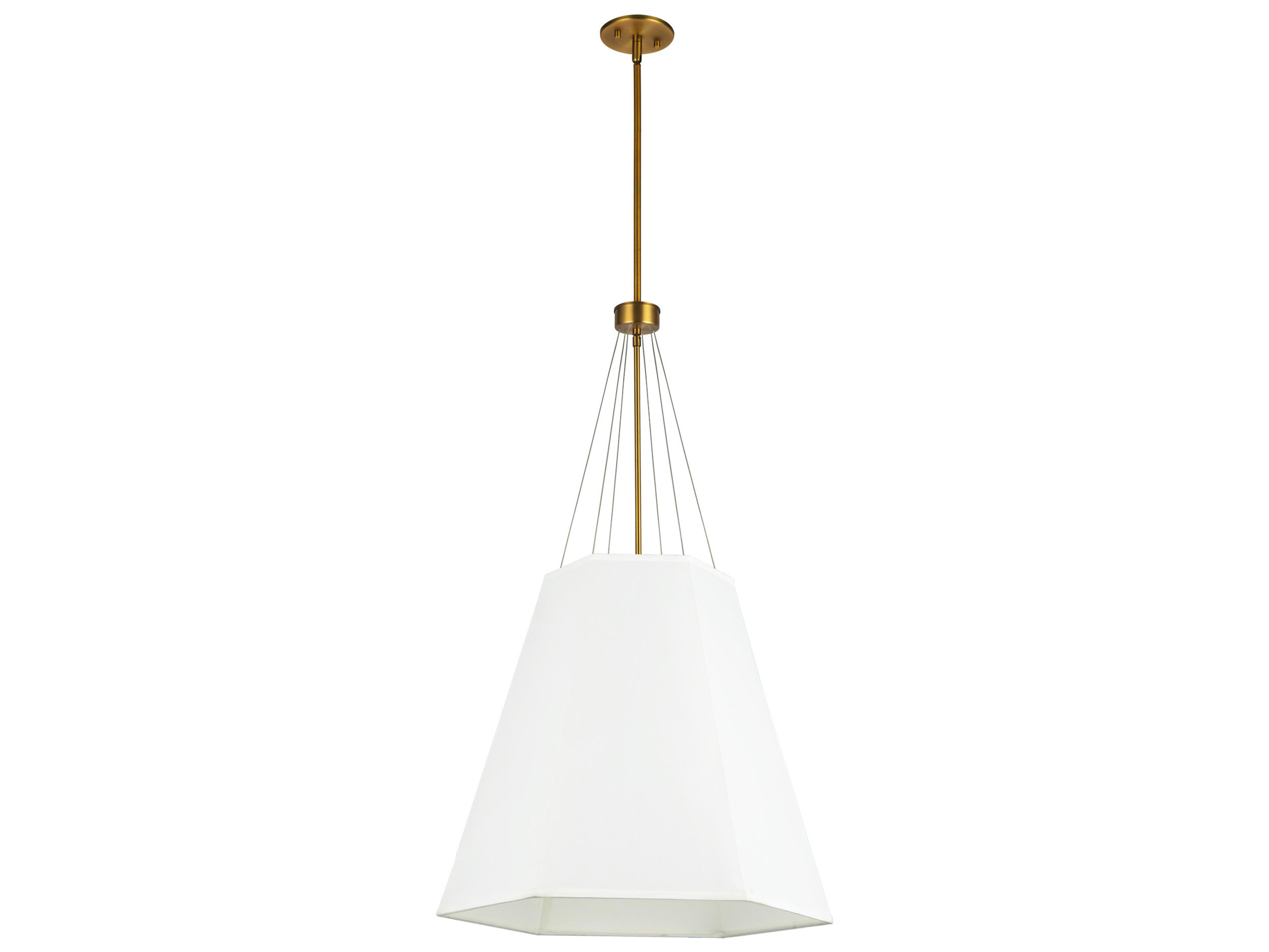 Alora Mood Manila 3-Light Aged Gold Pendant