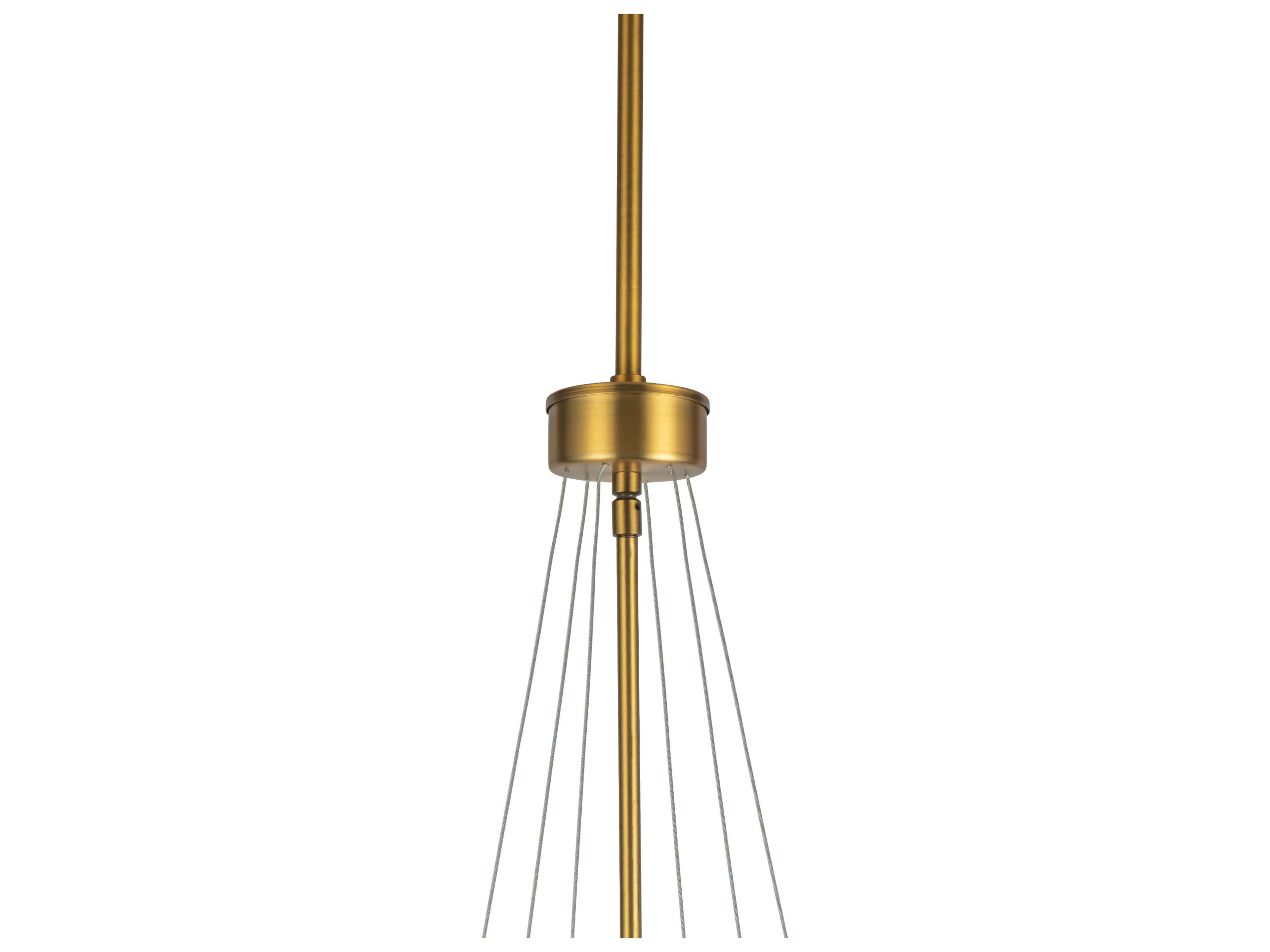 Alora Mood Manila 3-Light Aged Gold Pendant