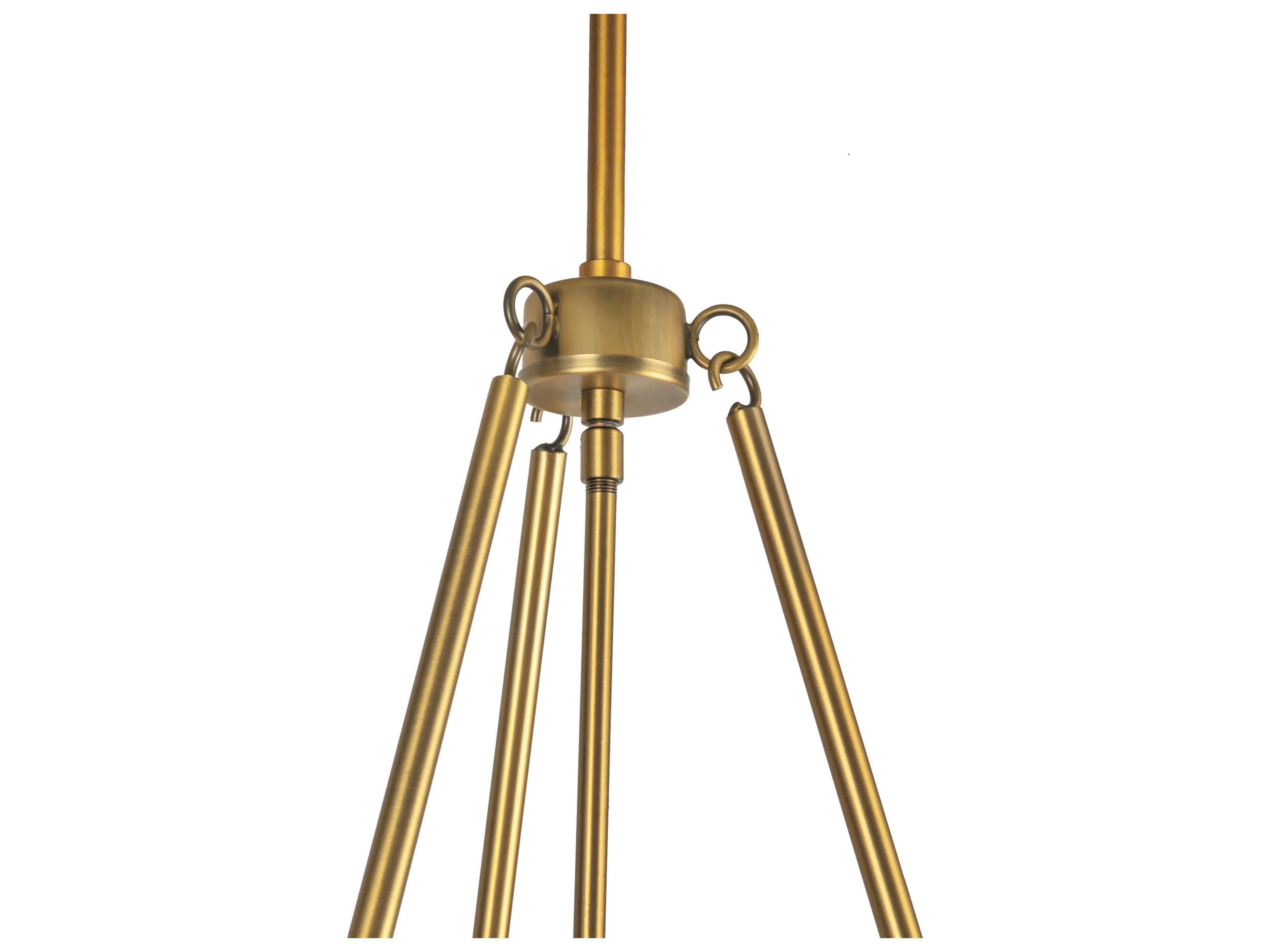 Alora Mood Oliver 1-Light Aged Gold Pendant