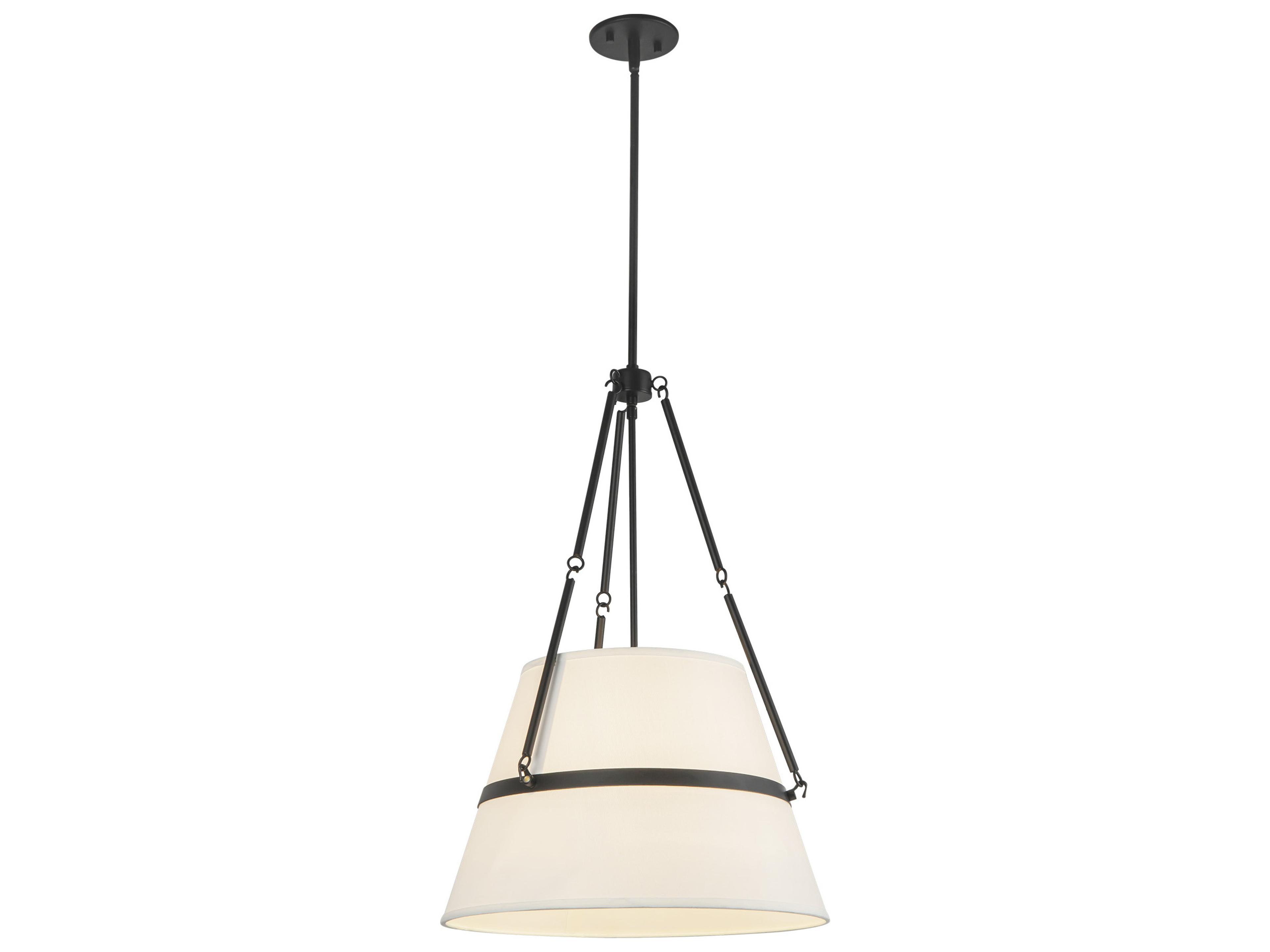 Alora Mood Oliver 1-Light Matte Black Pendant