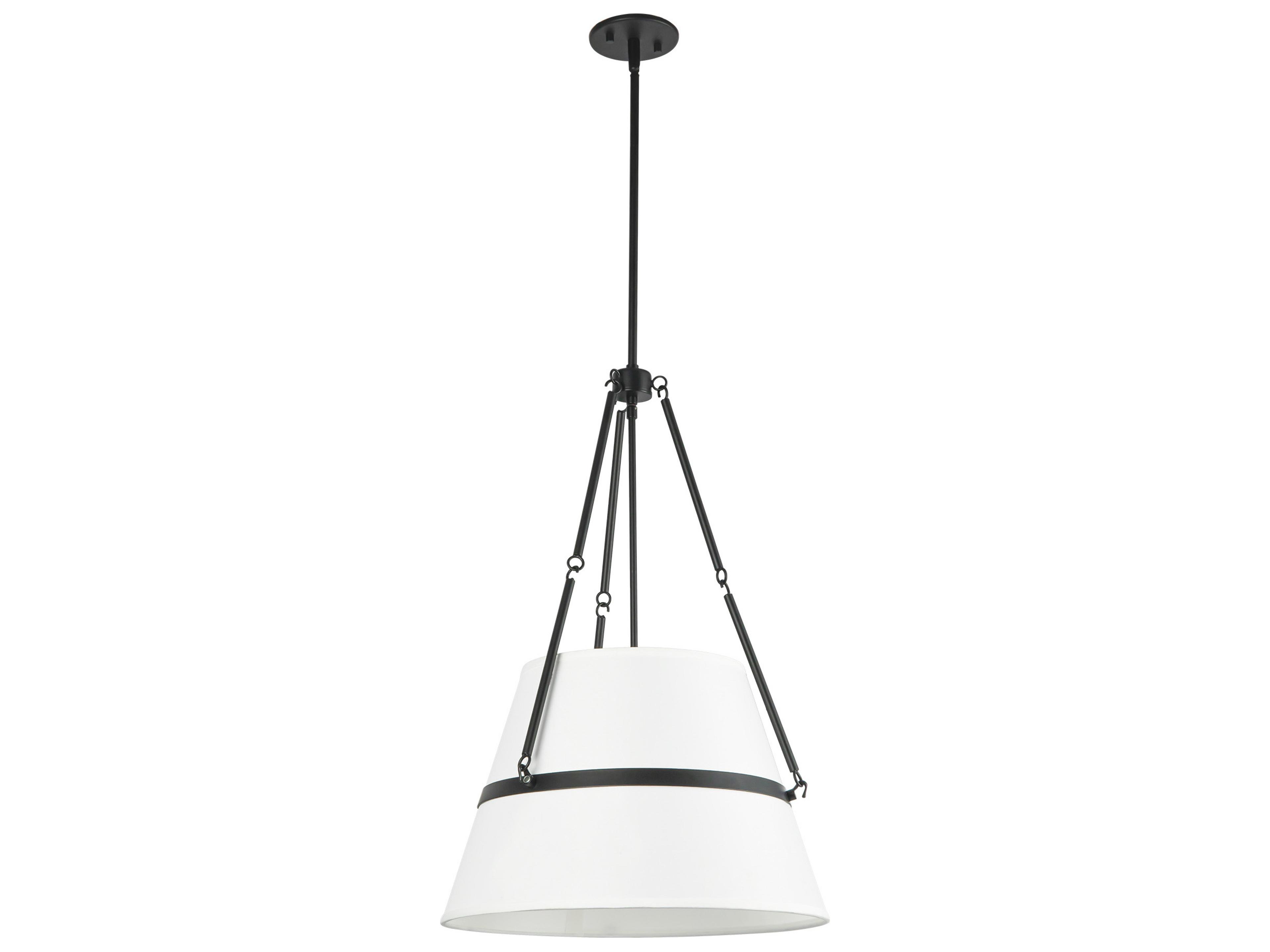 Alora Mood Oliver 1-Light Matte Black Pendant