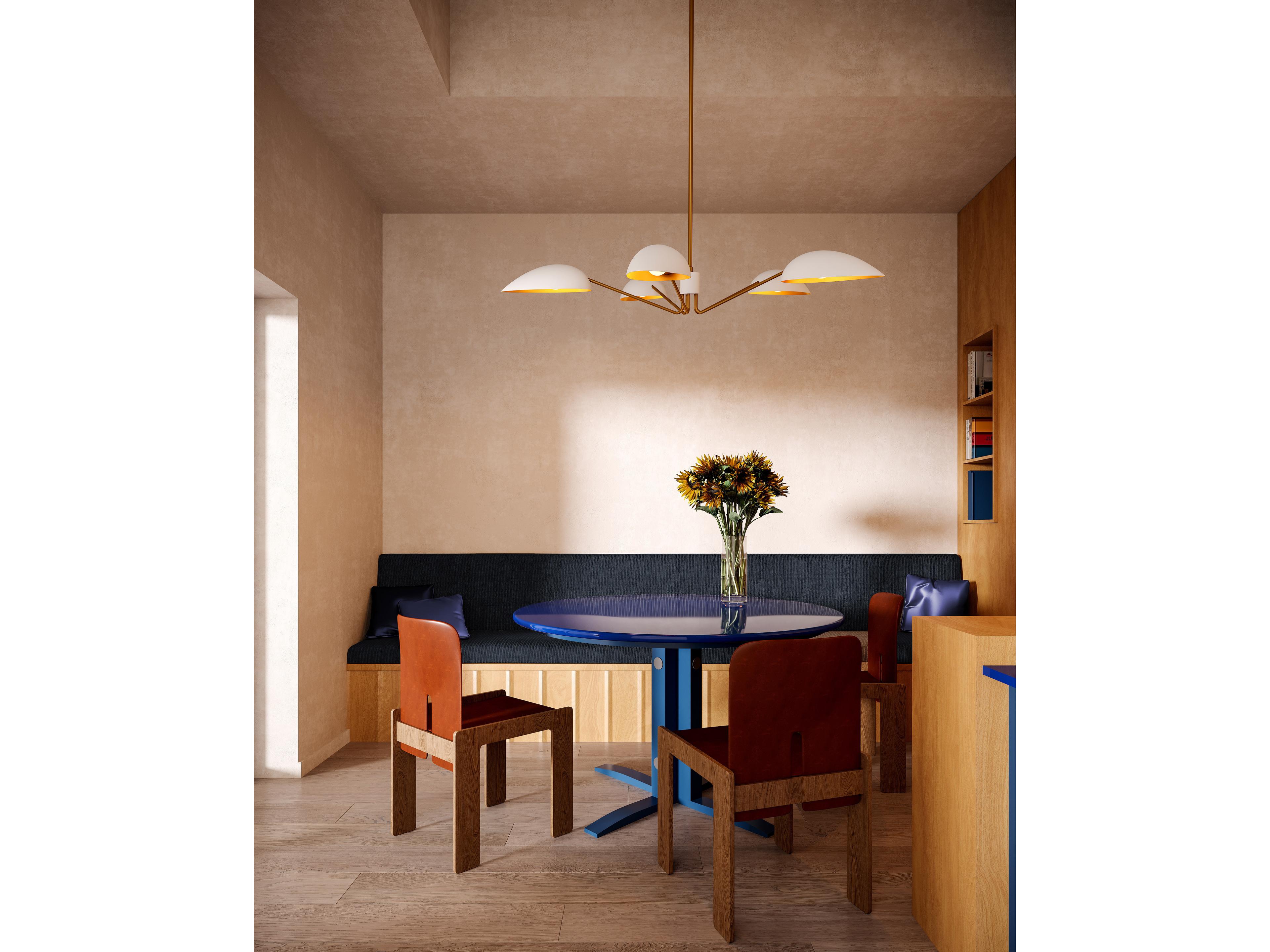 Alora Mood Oscar 5-Light Aged Gold Chandelier